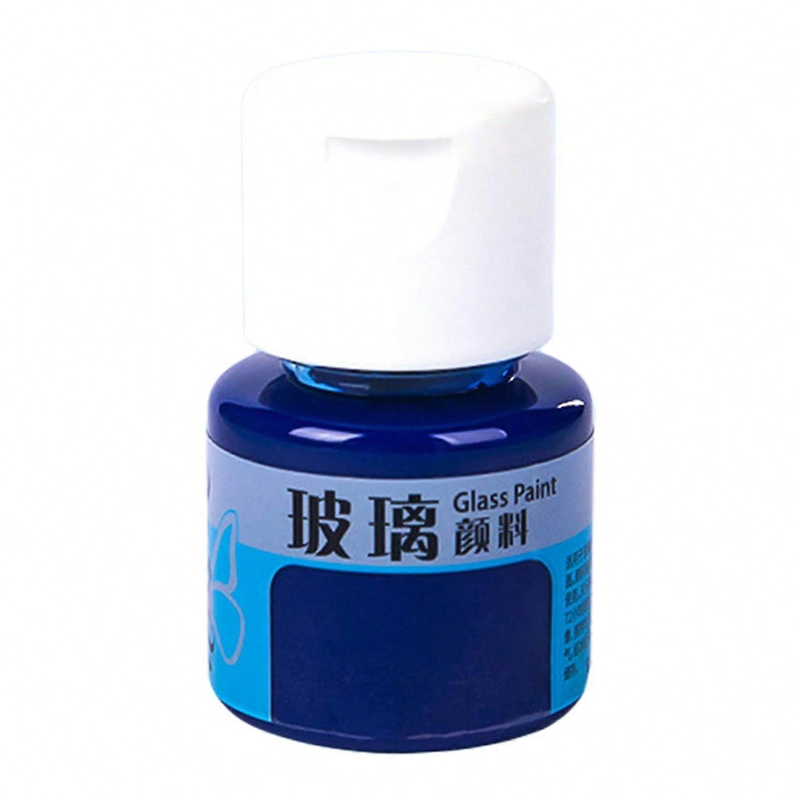 Glass Paint-Transparent-Colour Glossy and Brilliant DIY Craft Paint for Stained Glass Sky Blue