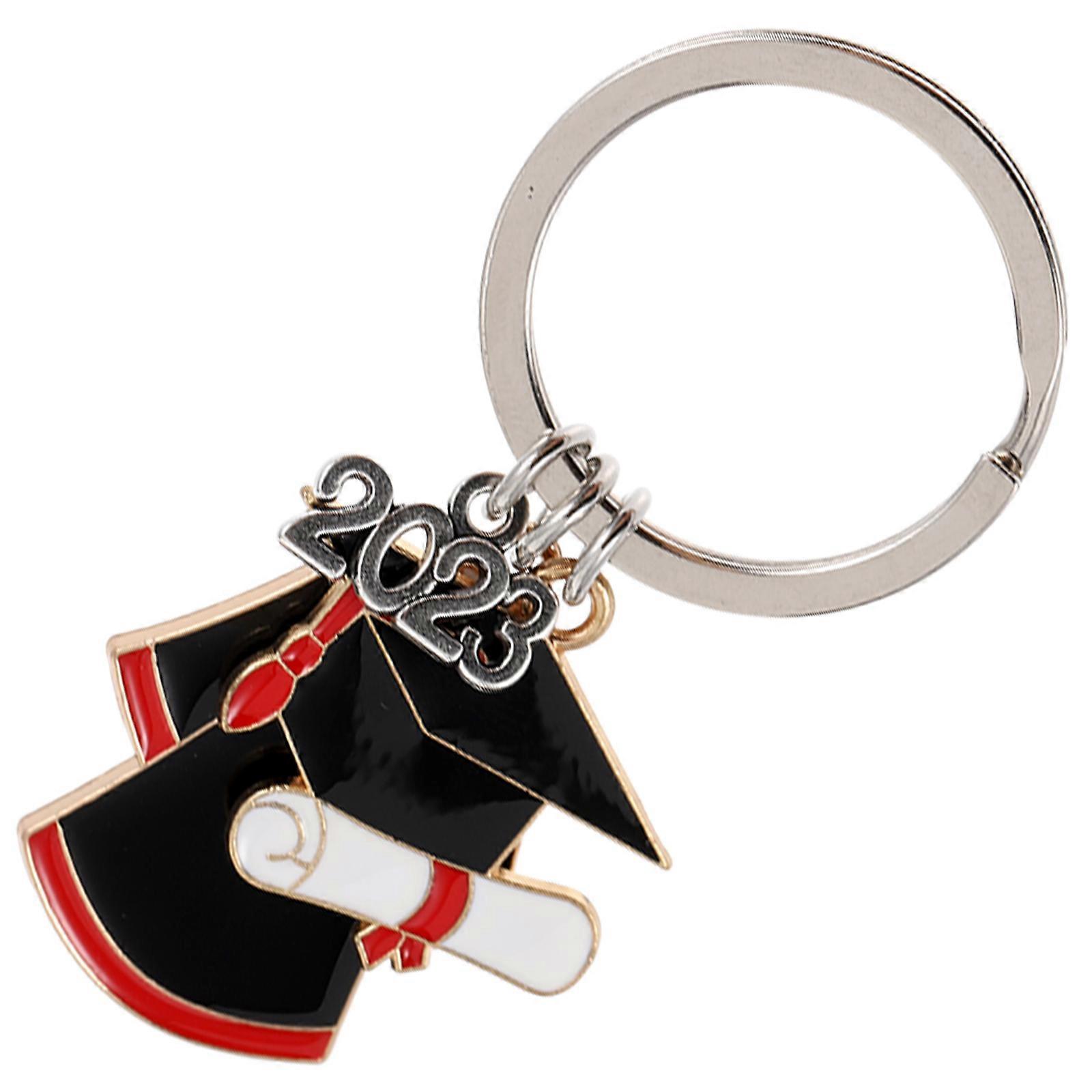 Graduation Themed Keychain Baccalaureate Gown Hat for Decor Graduation Gift Keychain