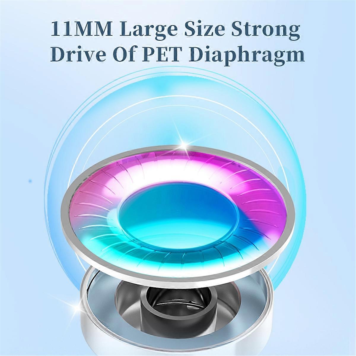 Diaphragm Dynamic Earphone 3.5mm Transparent with Microphone