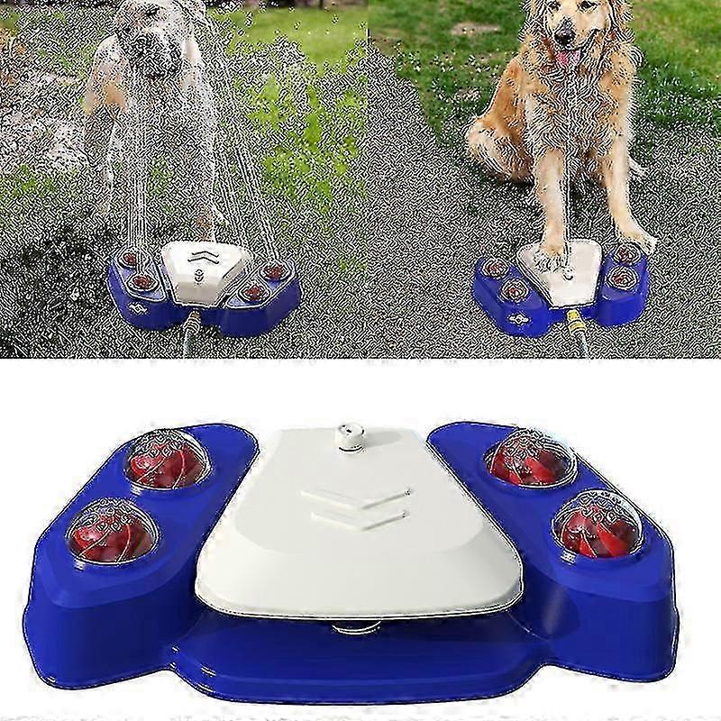 犬スプリンクラー屋外犬の噴水簡単足活性化2アクアアウトレットモードホースディスペンサー