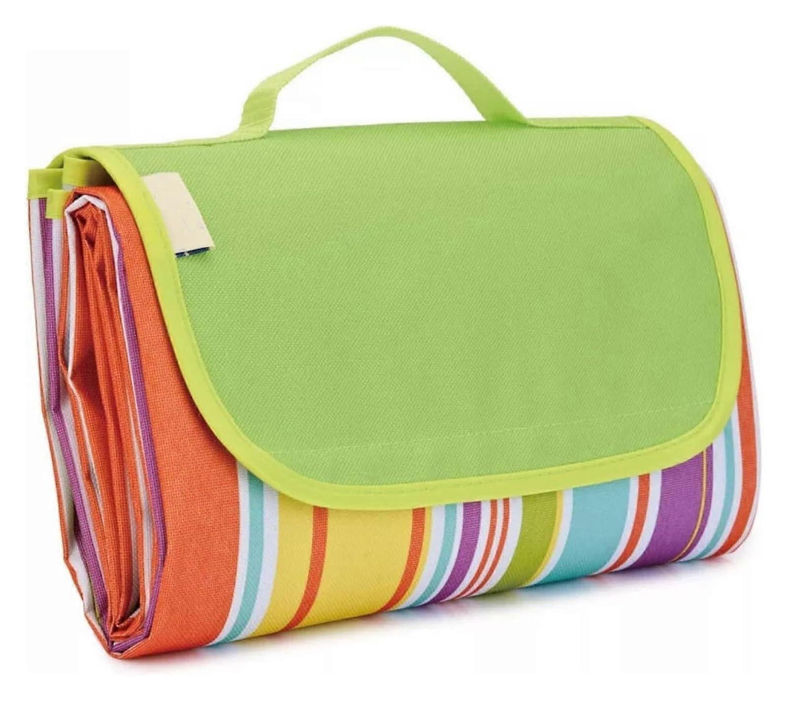 Picnic Blanket Waterproof Sandproof 145x200 cm Foldable Lightweight Beach Blanket Yellow Square