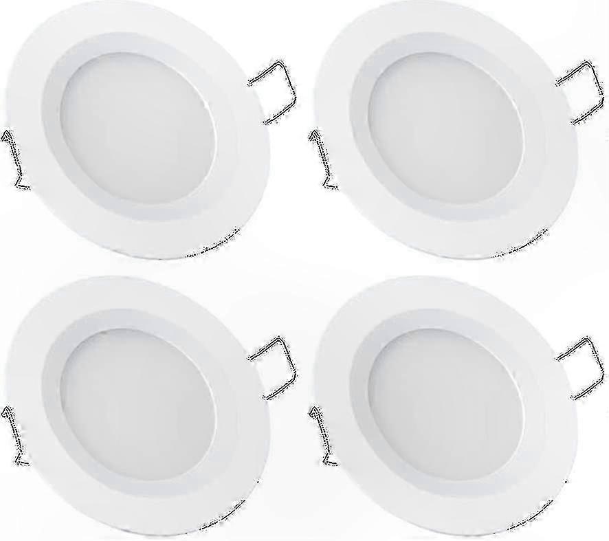 Dimmable 12V 4-Pack 3W 3200K Recessed LED Ceiling Lights for RV and Marine Use