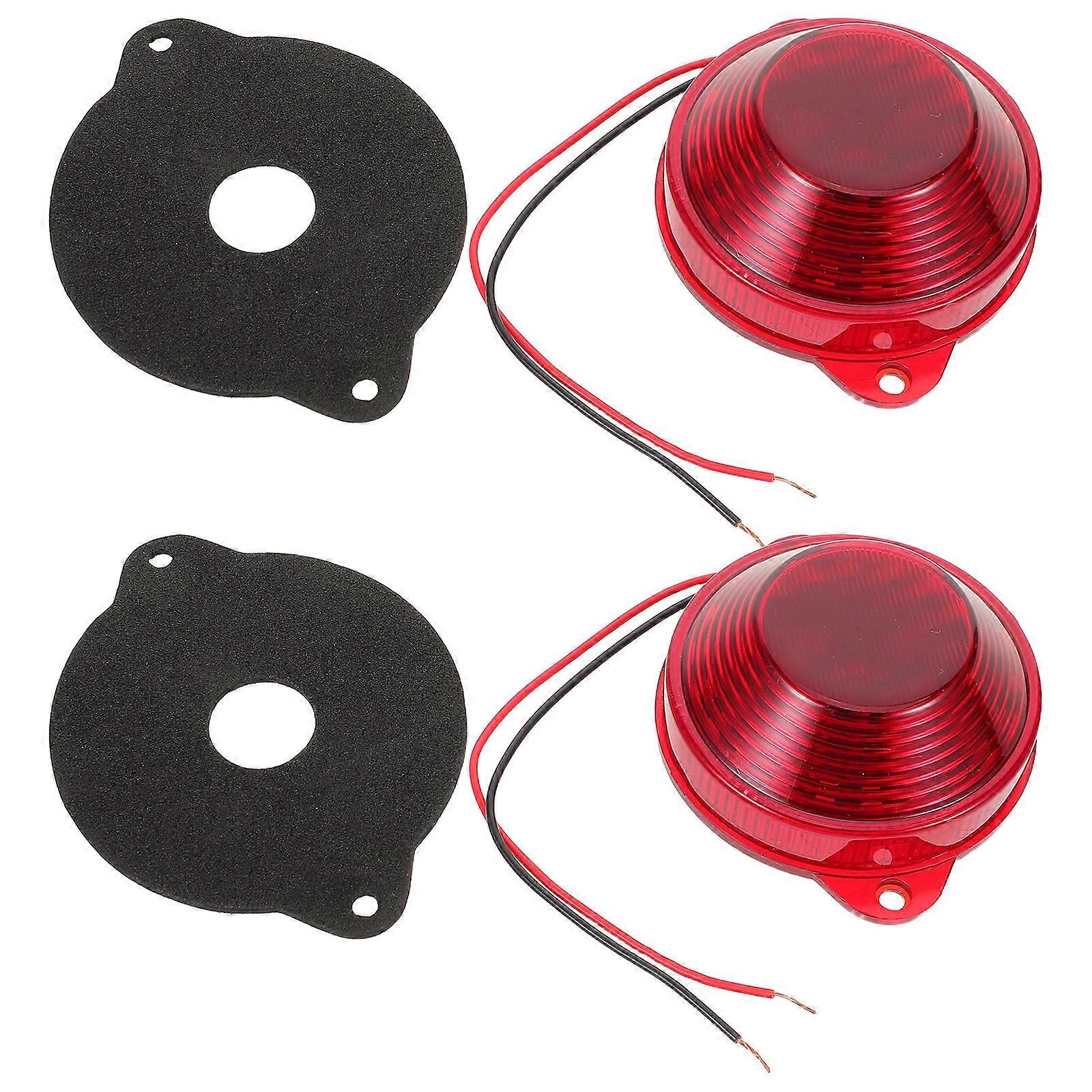 Durable ABS Automotive Emergency Strobe Lights for Vehicles 4Pcs Red Color