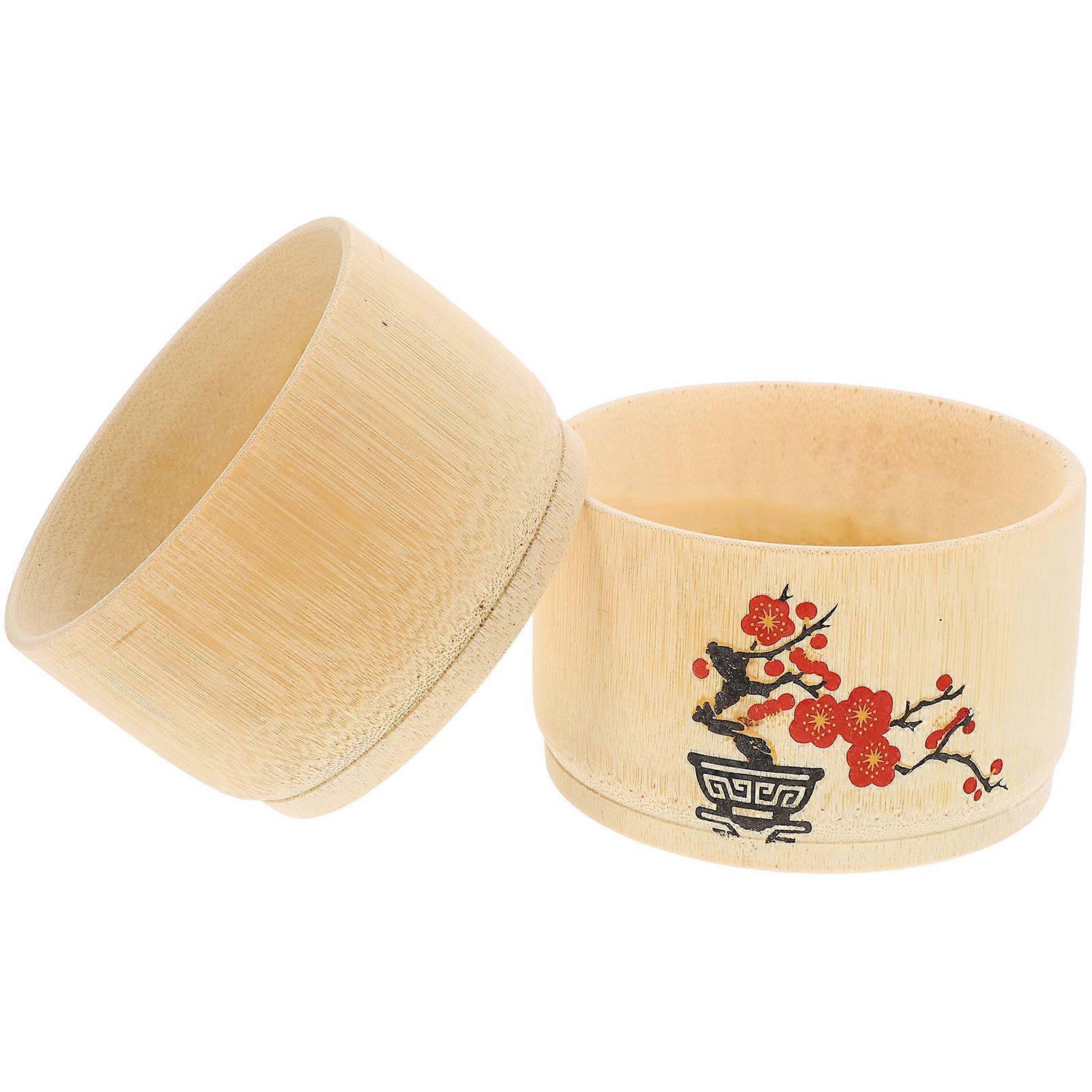 Food Bowl 2Pcs Deep Serving Bowl Multi For Kitchen Home Use Simple Design Wear-resistant