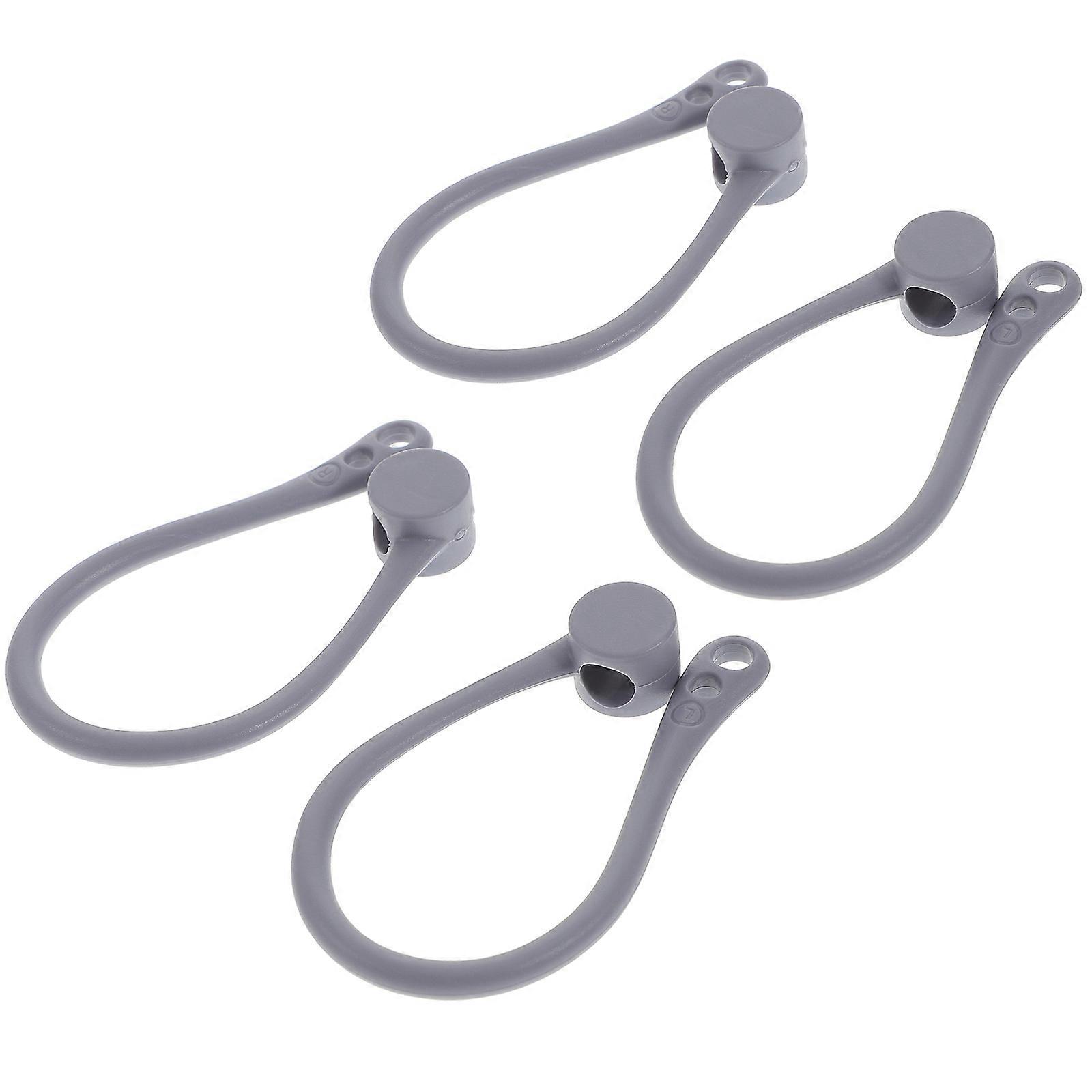 Ergonomic Protective Earhook Accessory For Wireless Earphones Grey 2 Pcs