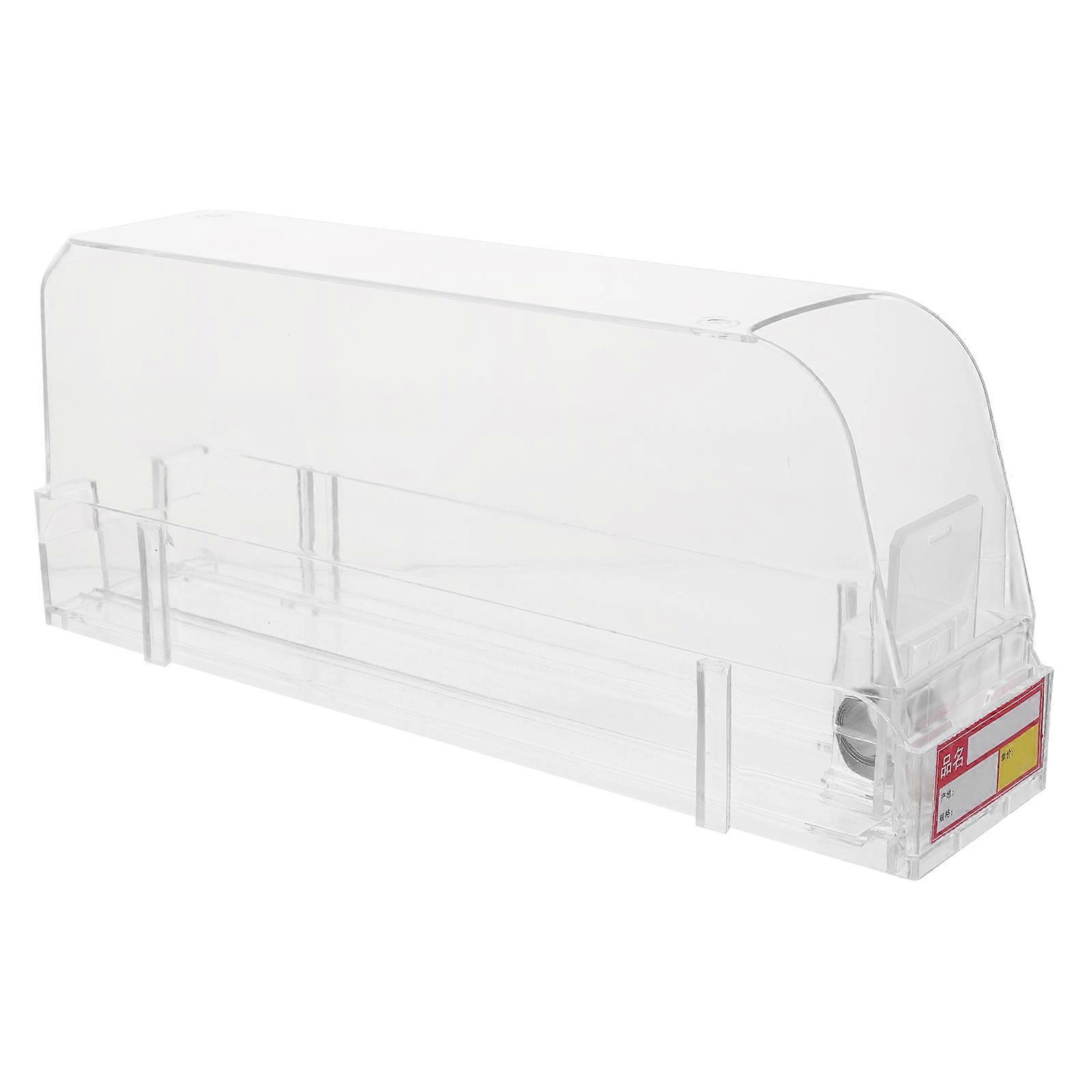 Pusher Display Case for Storage Transparent 6Pcs Showcase