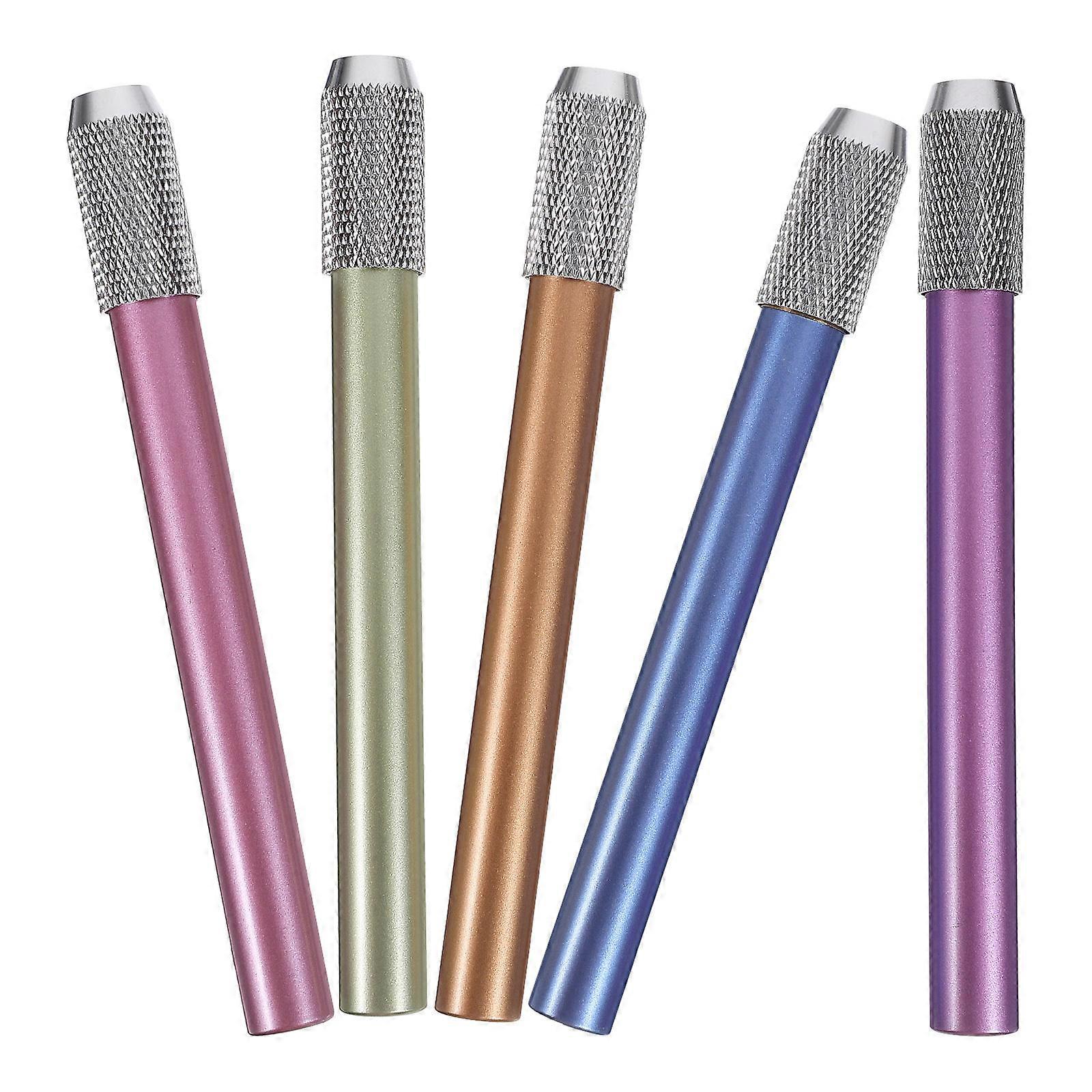 Assorted Color Pencil Extender Metal Crayon Extenders for Drawing 20Pcs