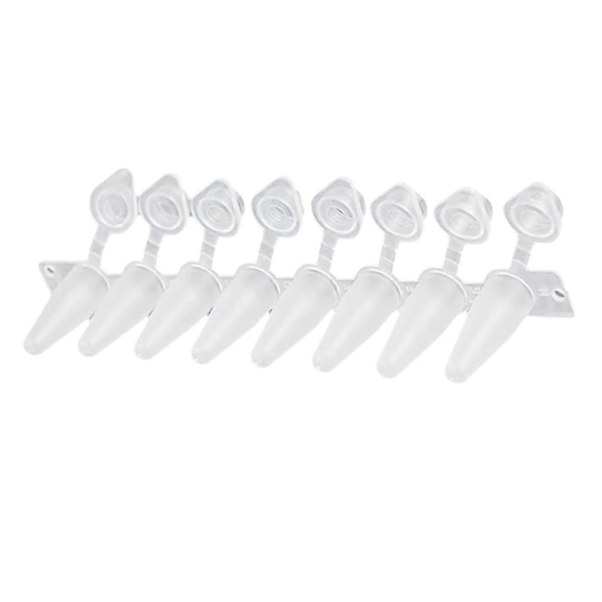 -Tubes - 0.2ml -Tubes Thin Wall ,8-Strip -Tubes with Shinged Flat Caps (125 Strips/Box)