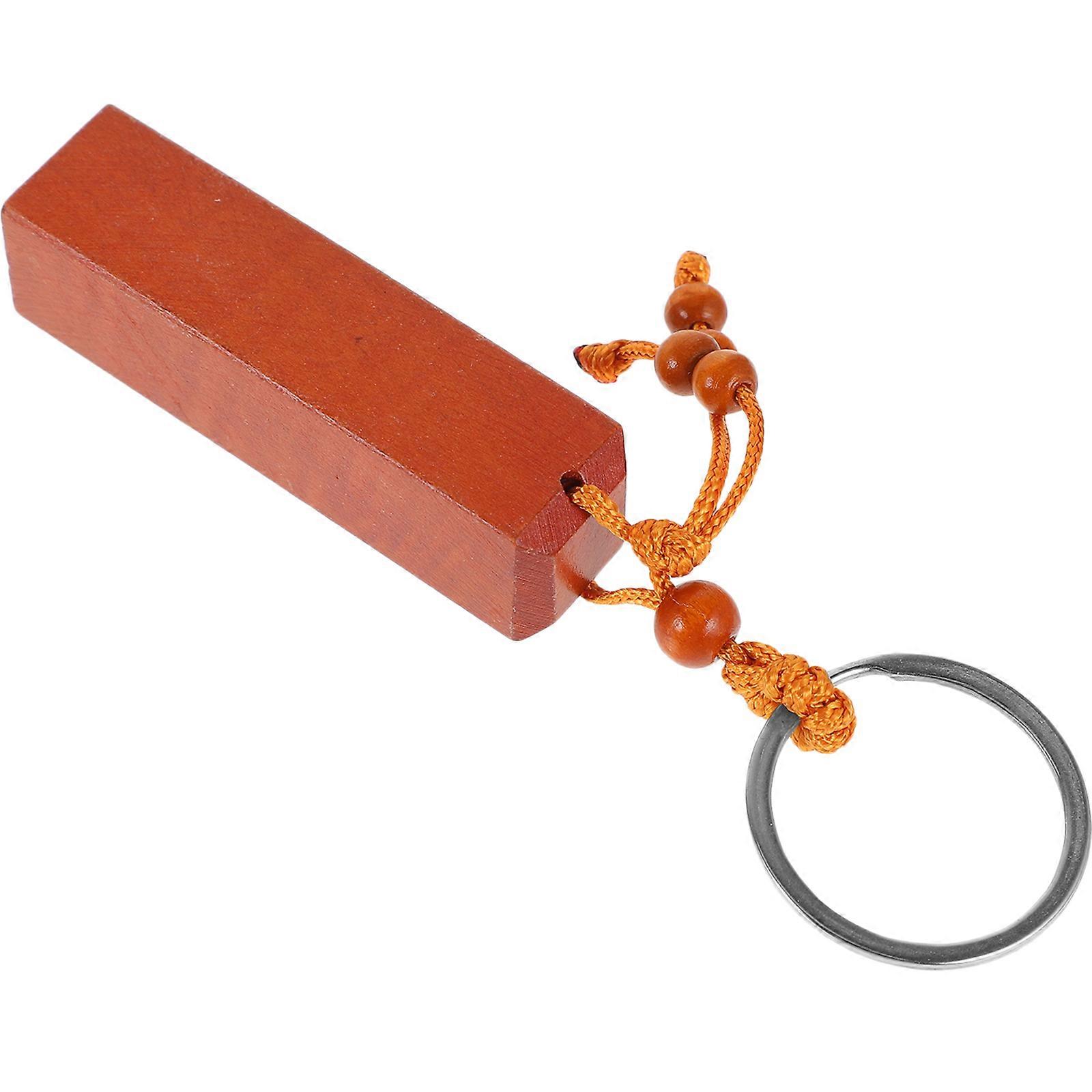 Wood Blank Keychains Wooden Key Holders for DIY Use 30Pcs Set
