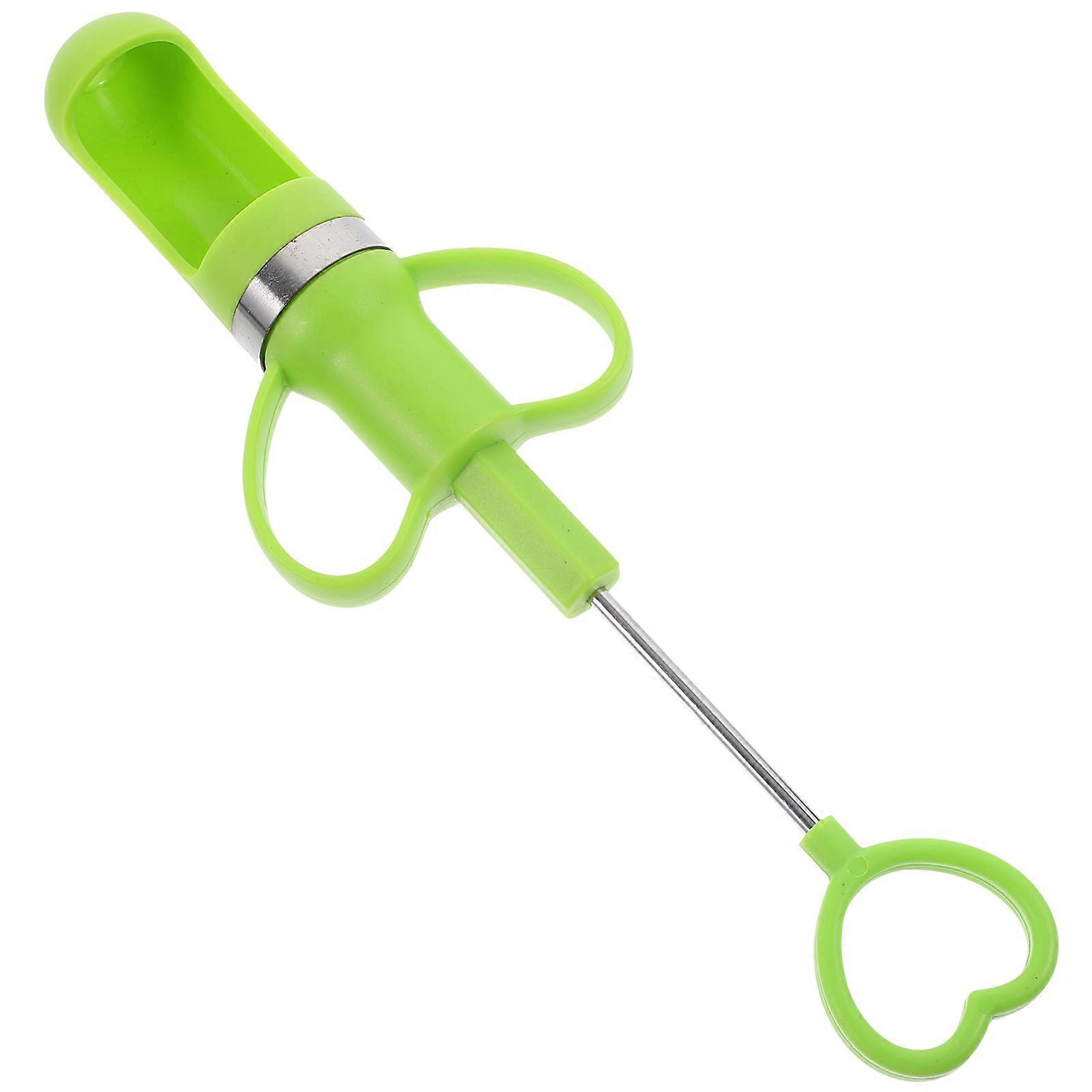 Cherry Pitter Tool For Kitchen Use Compact Design In Green With Core Removal Function 1Set