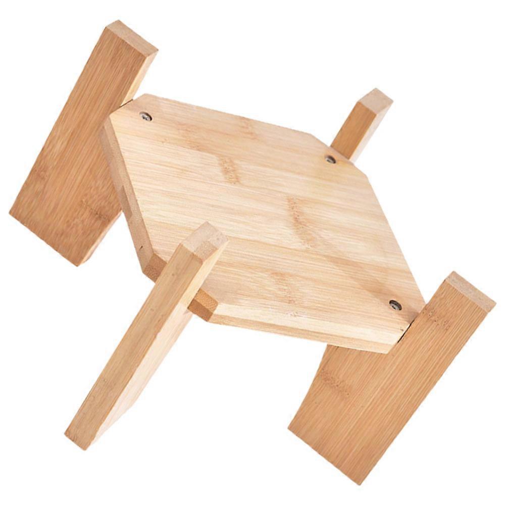 Drinks Dispenser Holder Wooden Stand Square Shape Garden Use 25.00X19.00X14.50CM Stable Base 1Set