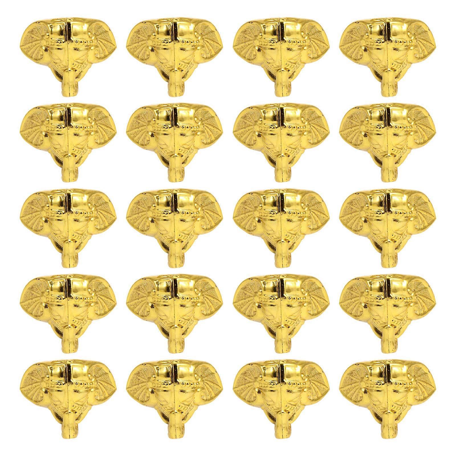 Protective Box Feet for Furniture Use 60Pcs Retro Decorative Wood Case Legs