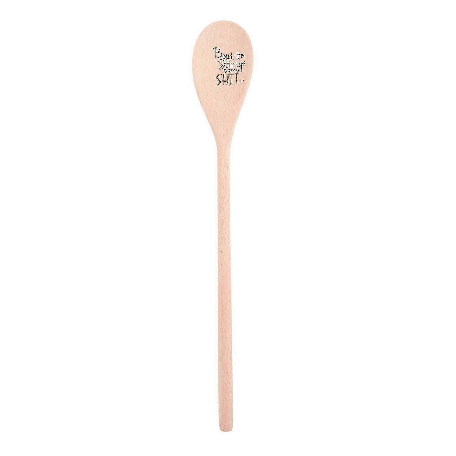 1x Funny Spoons,Bout to Stir Up Some Shit Engraved YVL