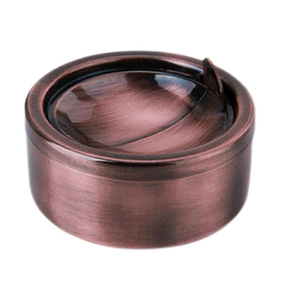 Ashtray Stainless Steel Windproof Ashtray with Lid 3Pcs