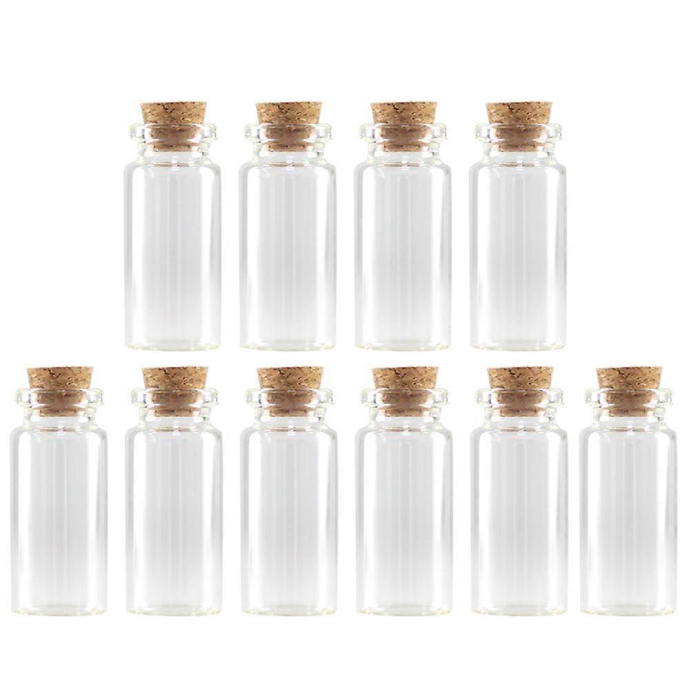 Small Transparent Cork Glass Bottles for DIY Storage 200 Pieces