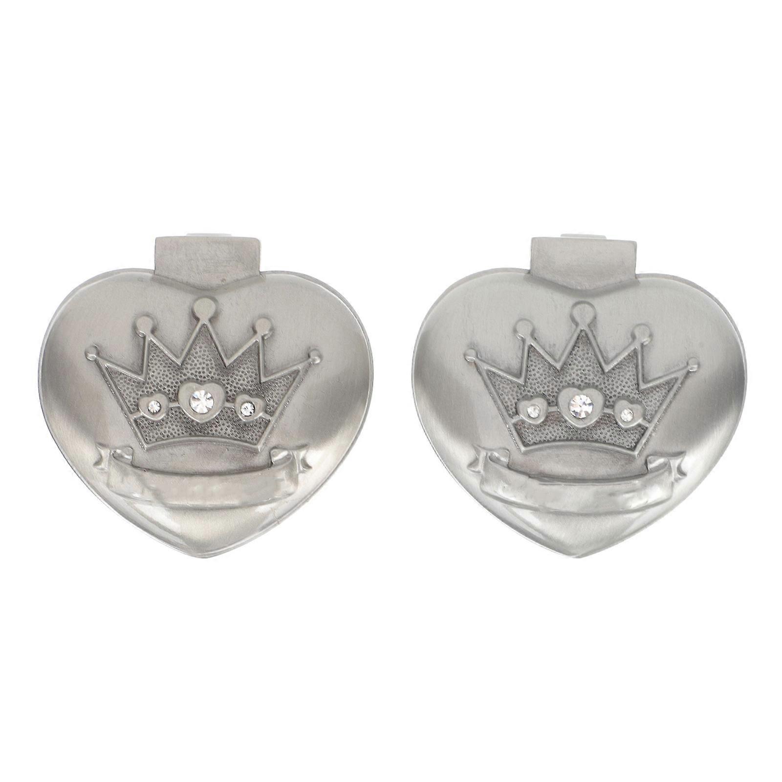 Baby Tooth Keepsake Box Alloy Tooth Holder for Storage Use 2Pcs