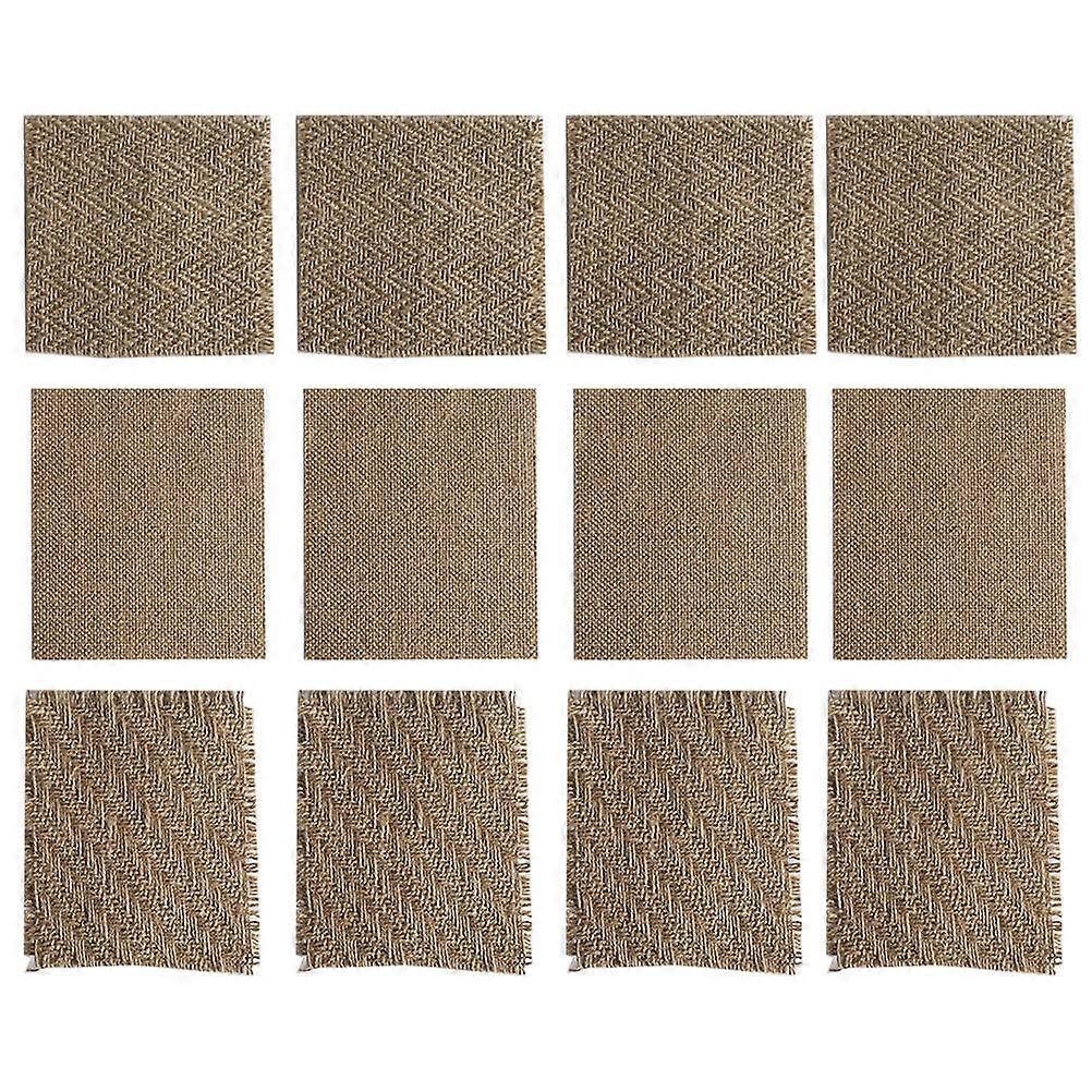 Linen Coaster Home Decor Linen Cushion for Table Use 2Sets Set