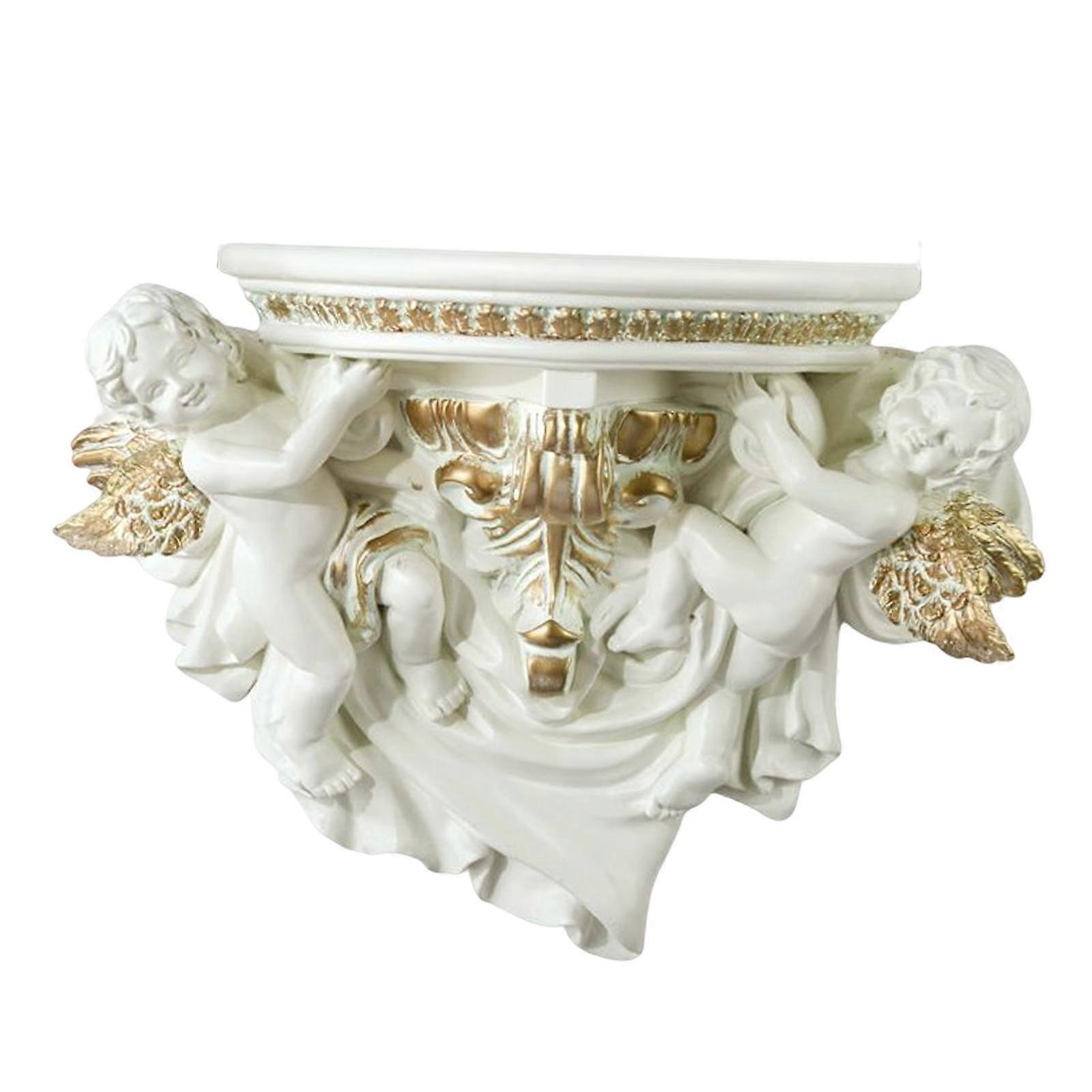 Multifunctional Wall Floating Shelf Display Sculpture Home Decor Beige