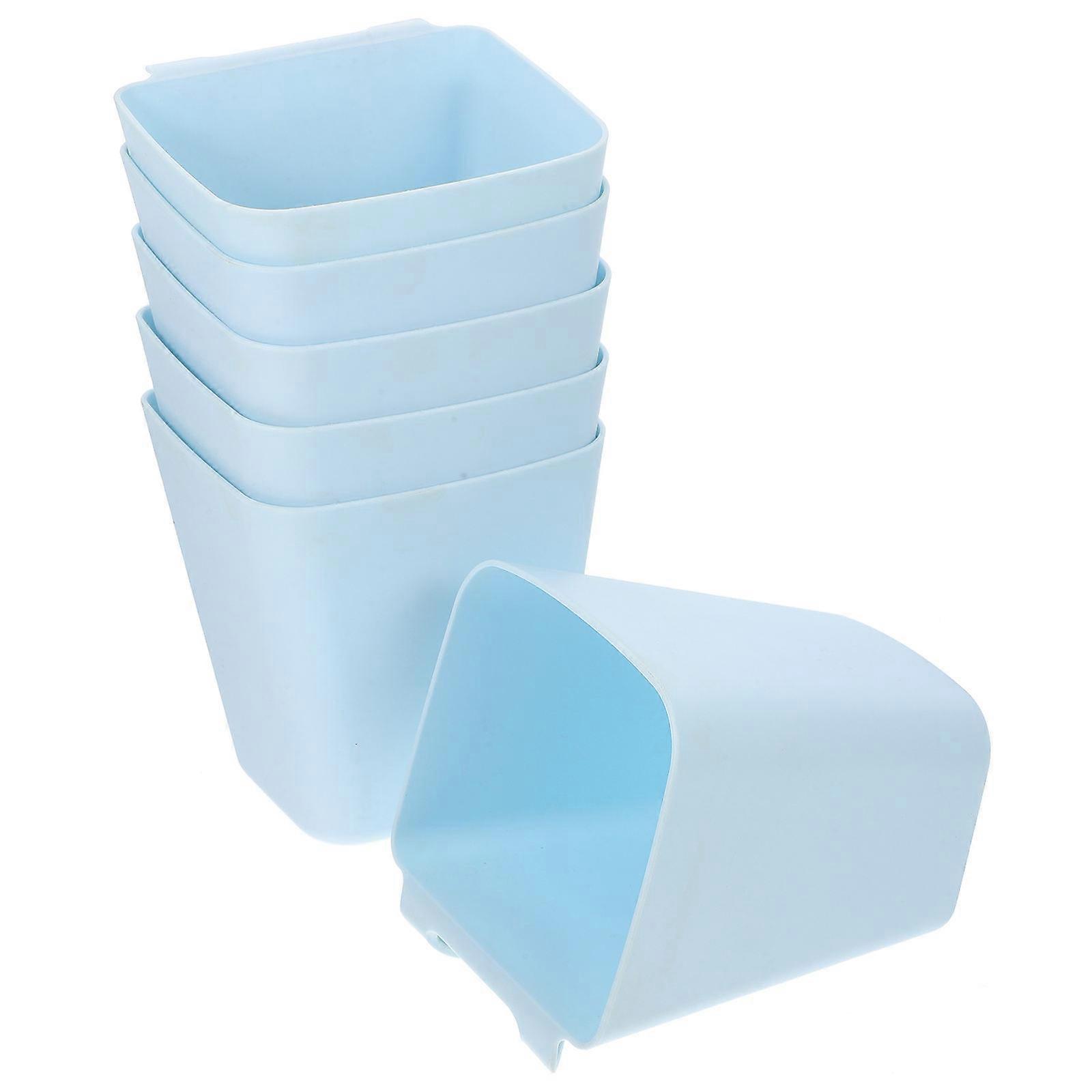 Multifunctional Plastic Hanging Cup Holder for Rolling Cart 18Pcs