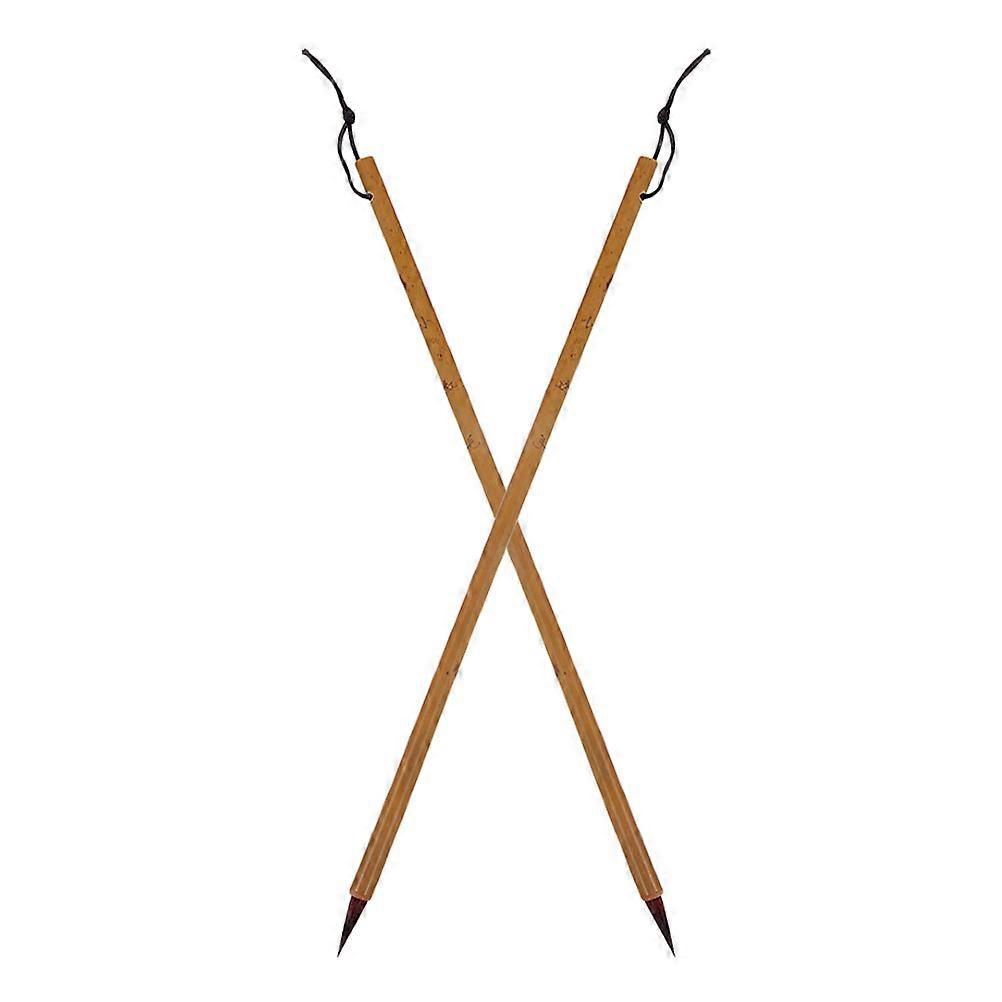 Professional Calligraphy Brushes For Beginners And Calligraphy Lovers 8Pcs Long Bamboo Writing Tools For Landscape Painting