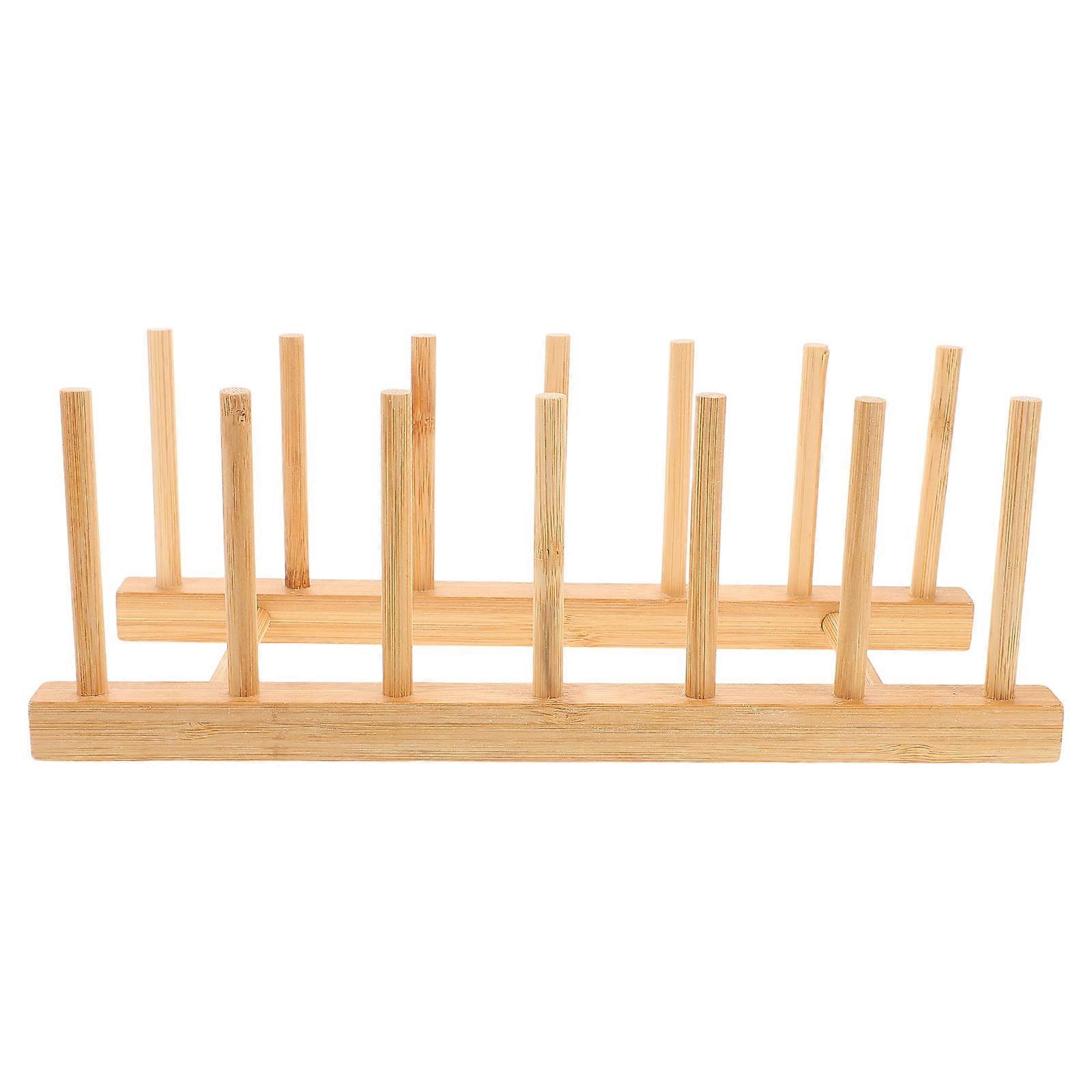 Sewing Thread Rack Wooden for Thread Storage with 2Pcs Yarn Holder