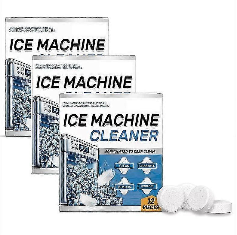 12/24/36 Tablets Ice Machine Cleaner Maker Descaler- 24 Pack Ice Maker Cleaner Tablets for Fridge