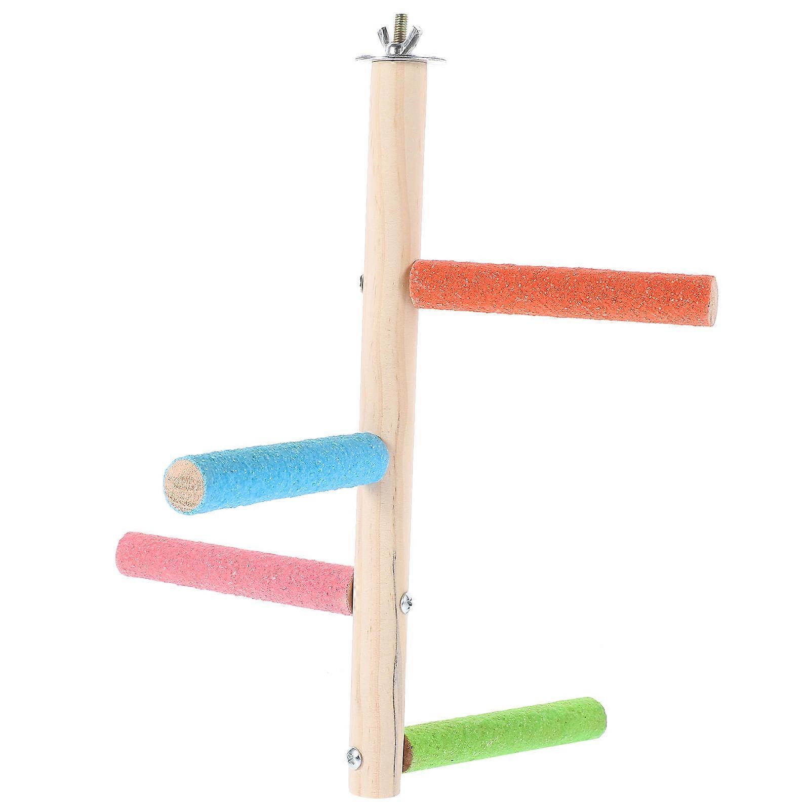 Bird Perch Wooden Parrot Perch Stand for Chewing