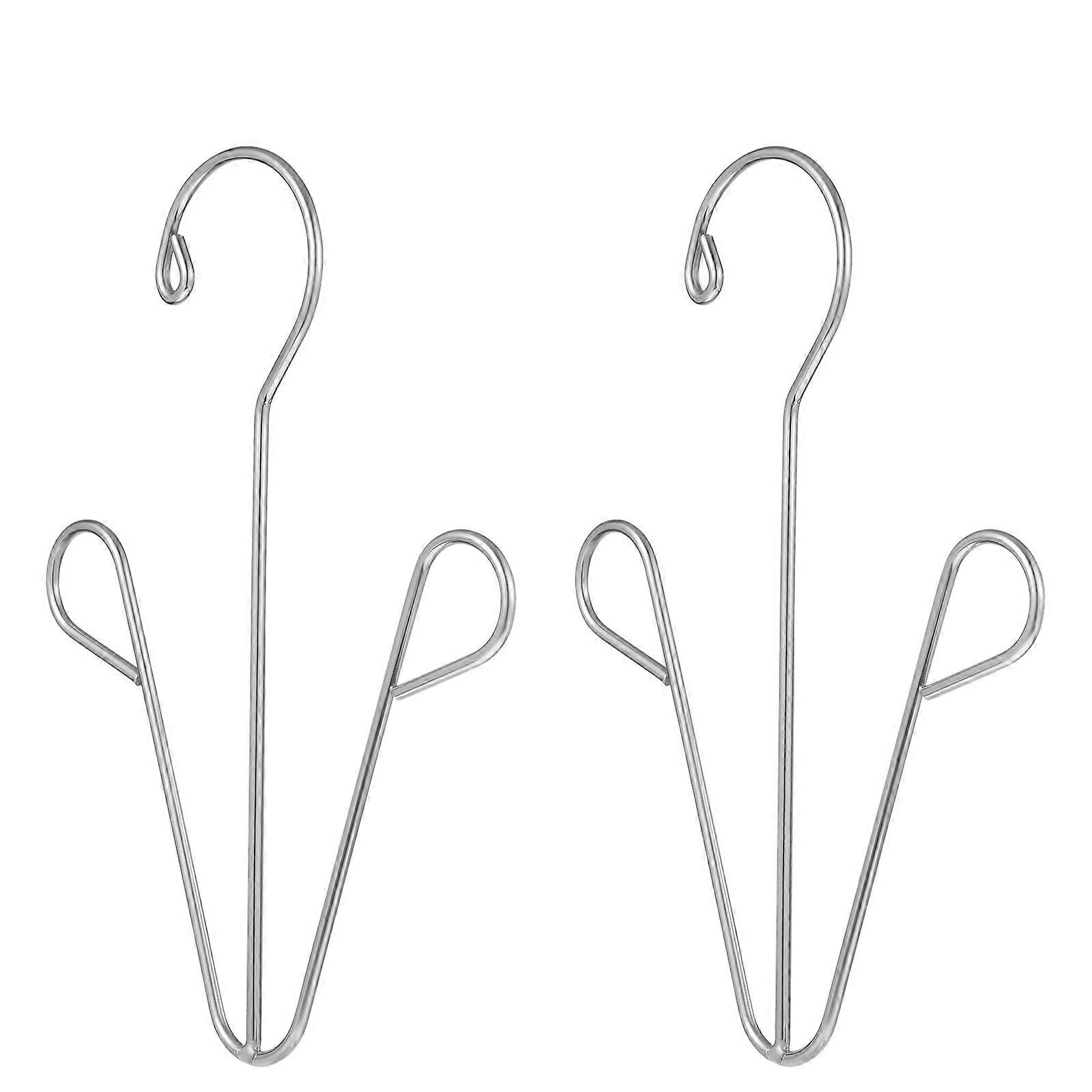 Shoe Drying Rack 2Pcs Stainless Steel Multifunctional Shoe Hook For Home Use and Outdoor Drying with Water Drainage Feature