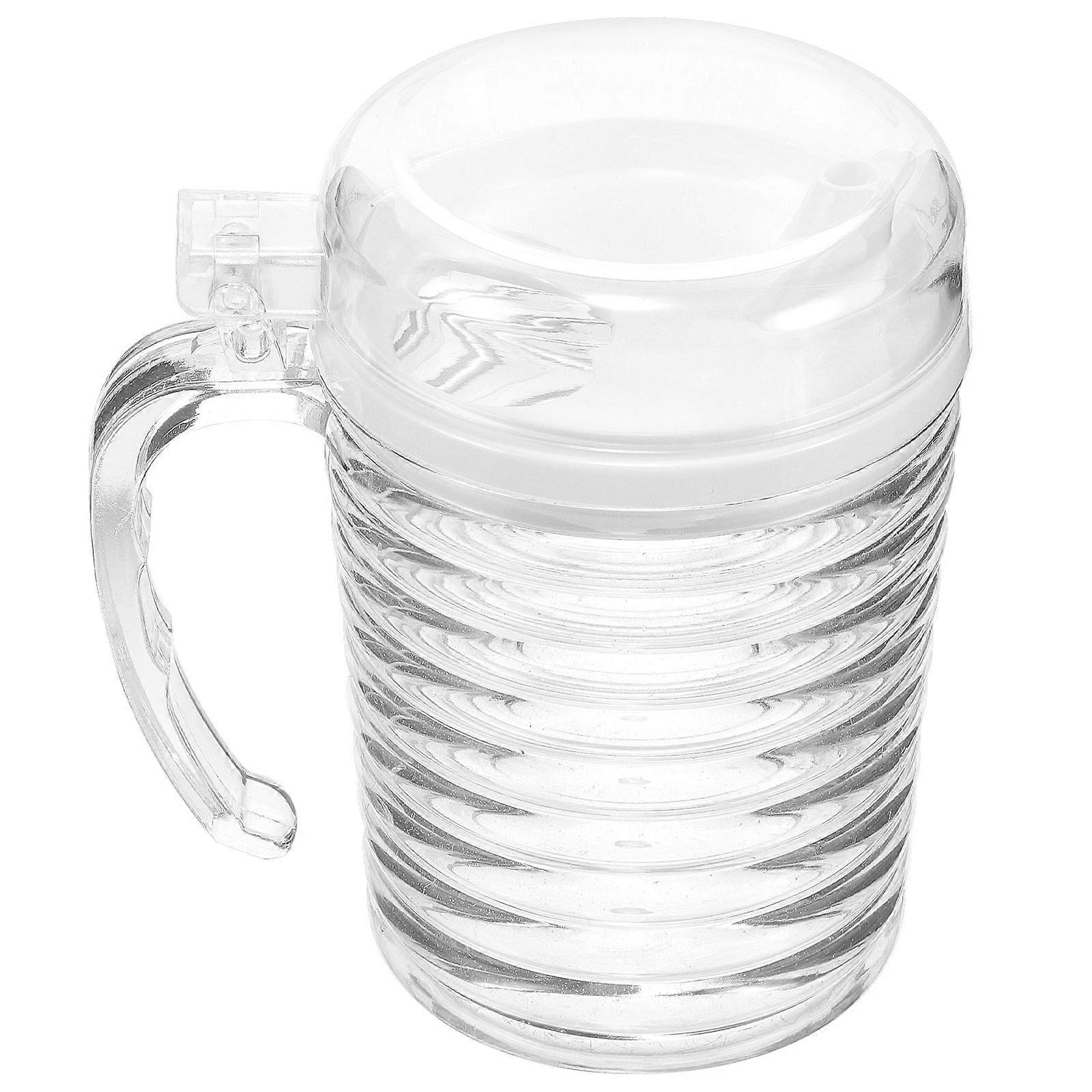 Reusable Plastic Oil Bottle for Kitchen Dispensing 2Pcs Transparent