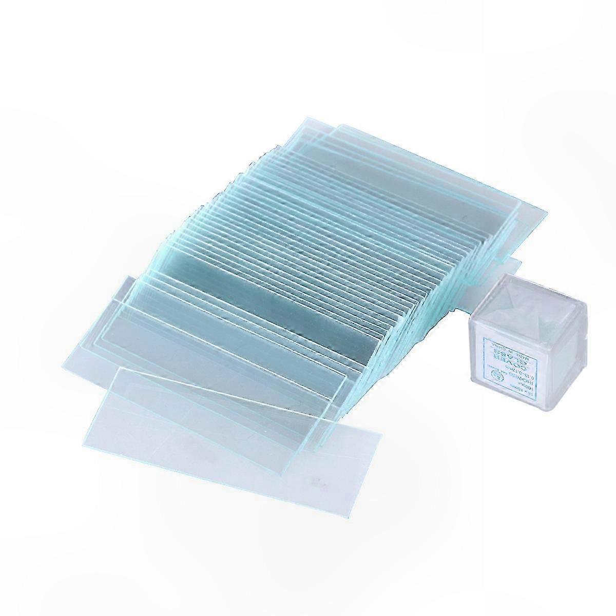 Microscope Slides with Square Cover Glass for Optical Microscopy Use