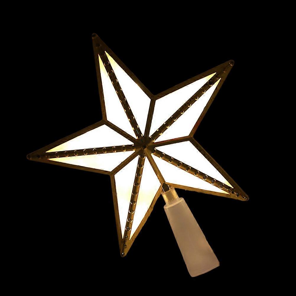 Lighted Star Decoration Xmas Tree Topper Christmas Home Decor 1Pack