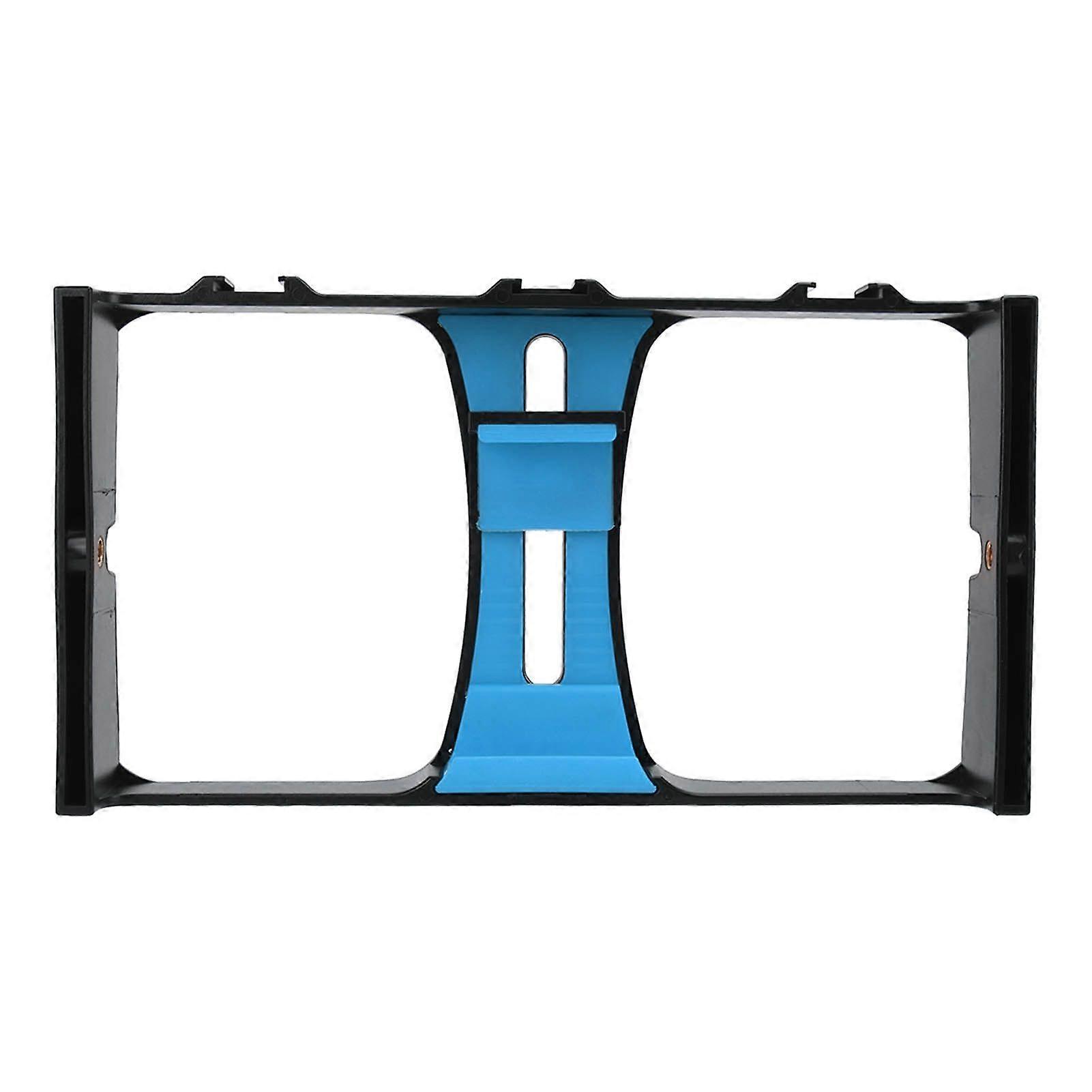 Phone Video Camera Cage ABS Portable Handheld Smartphone Video Stabilizer Rig for Livestreaming Vlog Blue