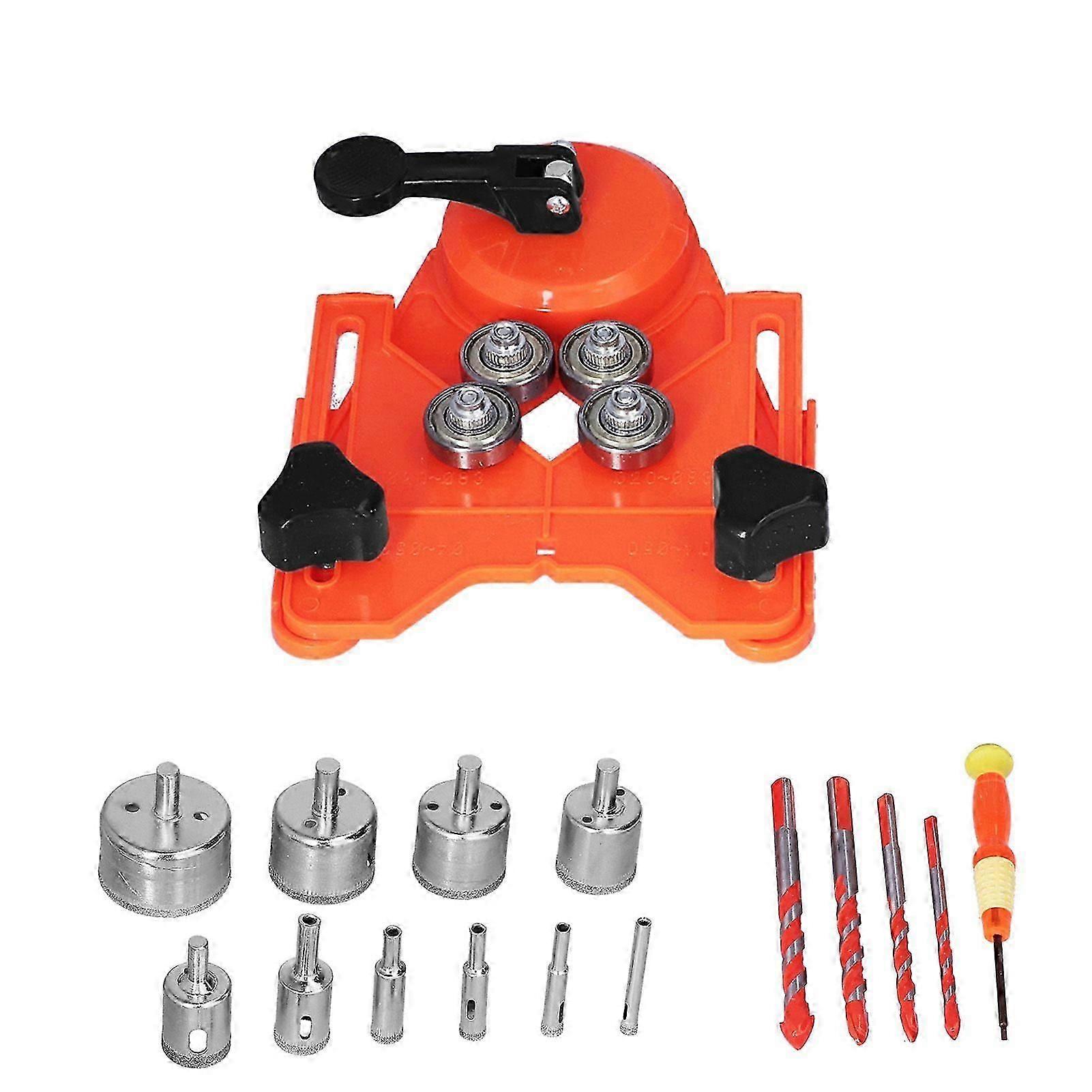 High quality  16-Piece Diamond Drill Bit Set Core Drill Saw Set with Drill Guide