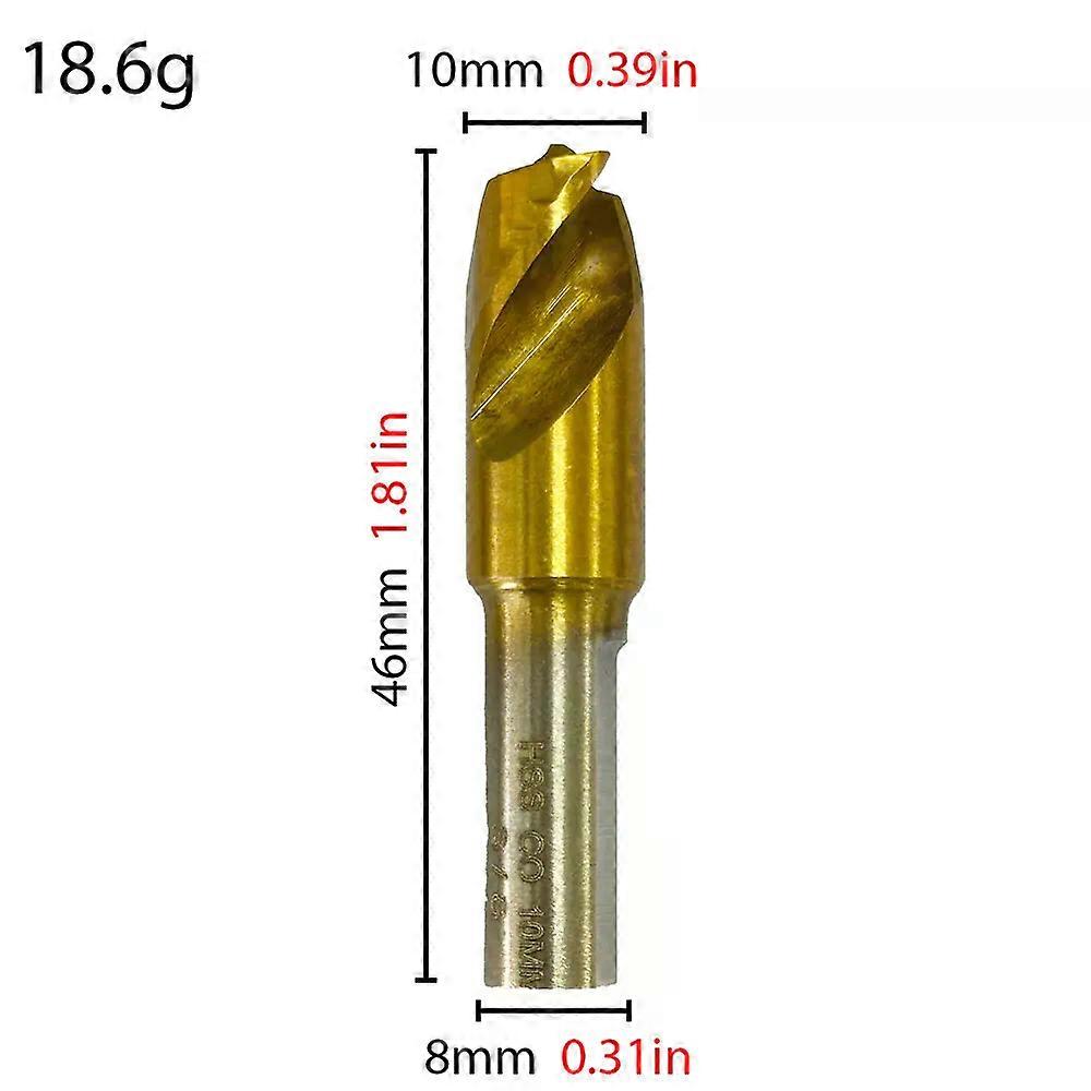 3PC HSS Cobalt Containing Spot Weld Drill 6.5-10mm Straight Shank Drill Bit, Sheet Metal Welding Point Tool