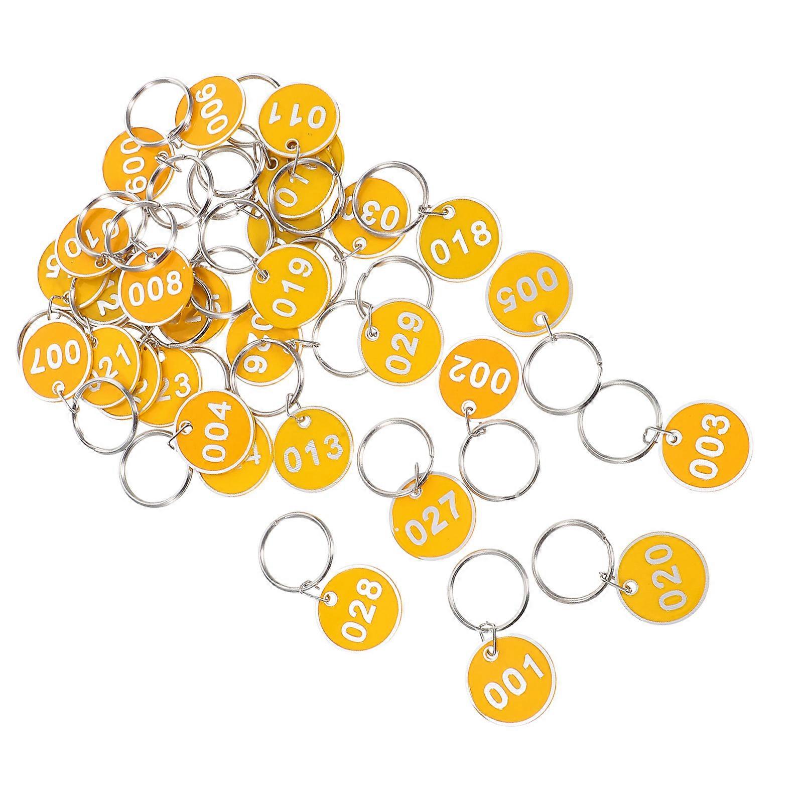 Storage Tags Aluminium Metal for Classification 3Sets Yellow