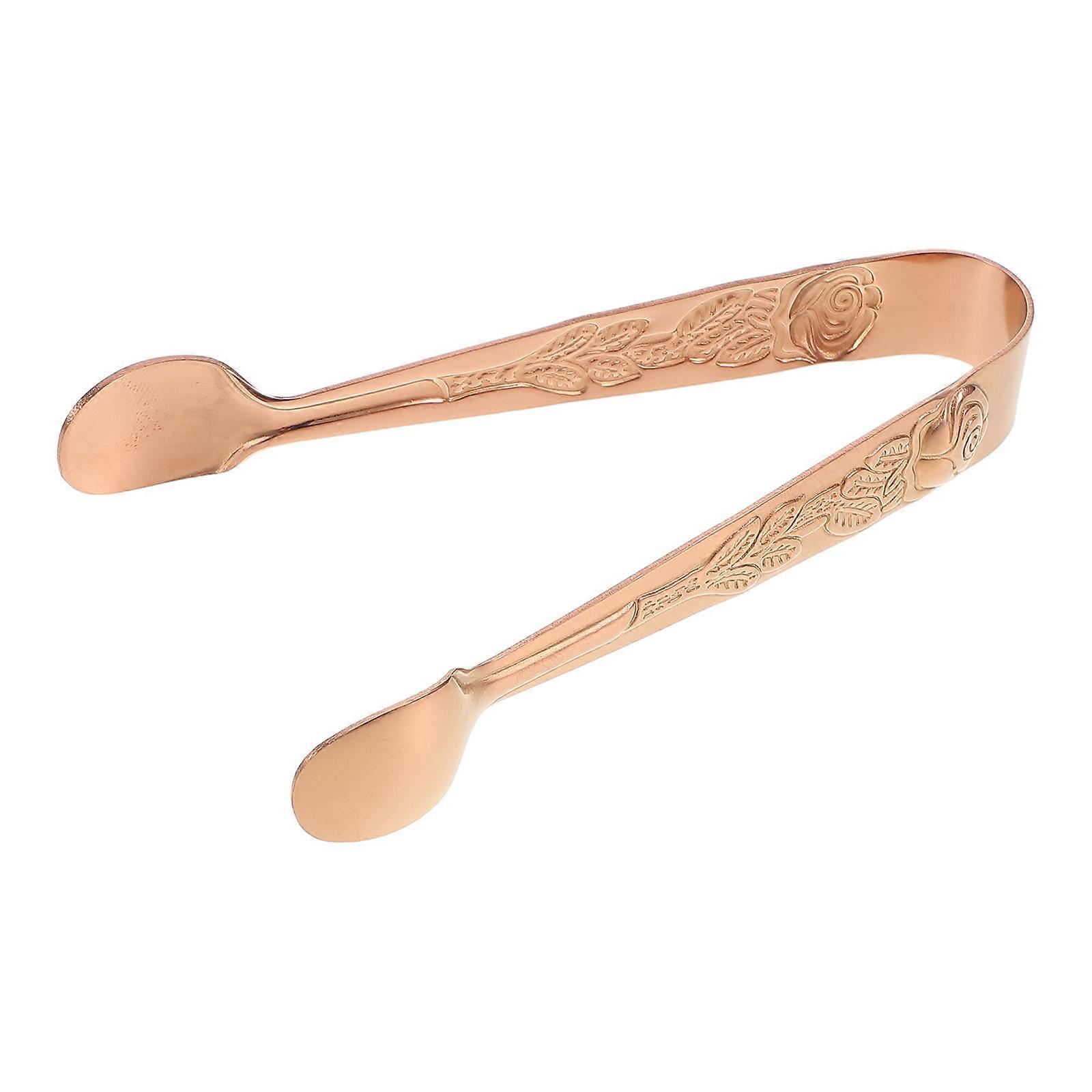 Multi-Function Serving Tongs Stainless Steel Rose Gold for 3Pcs Use