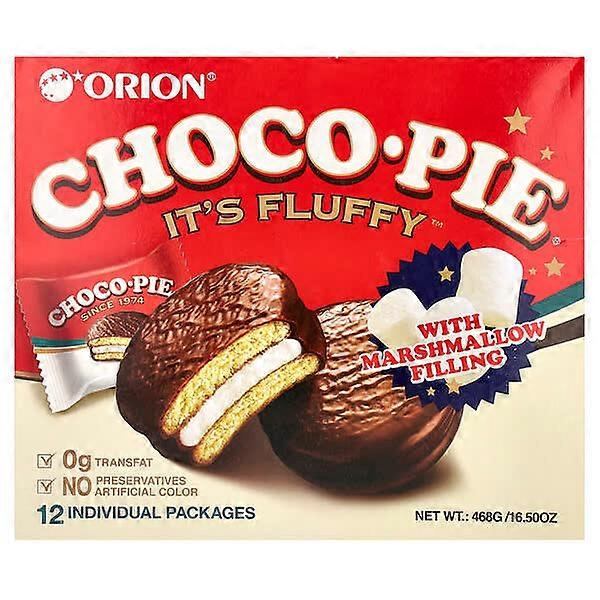 Orion, Choco Pie® with Marshmallow Filling, 12 Individual Packages, 16.5 oz (468 g)