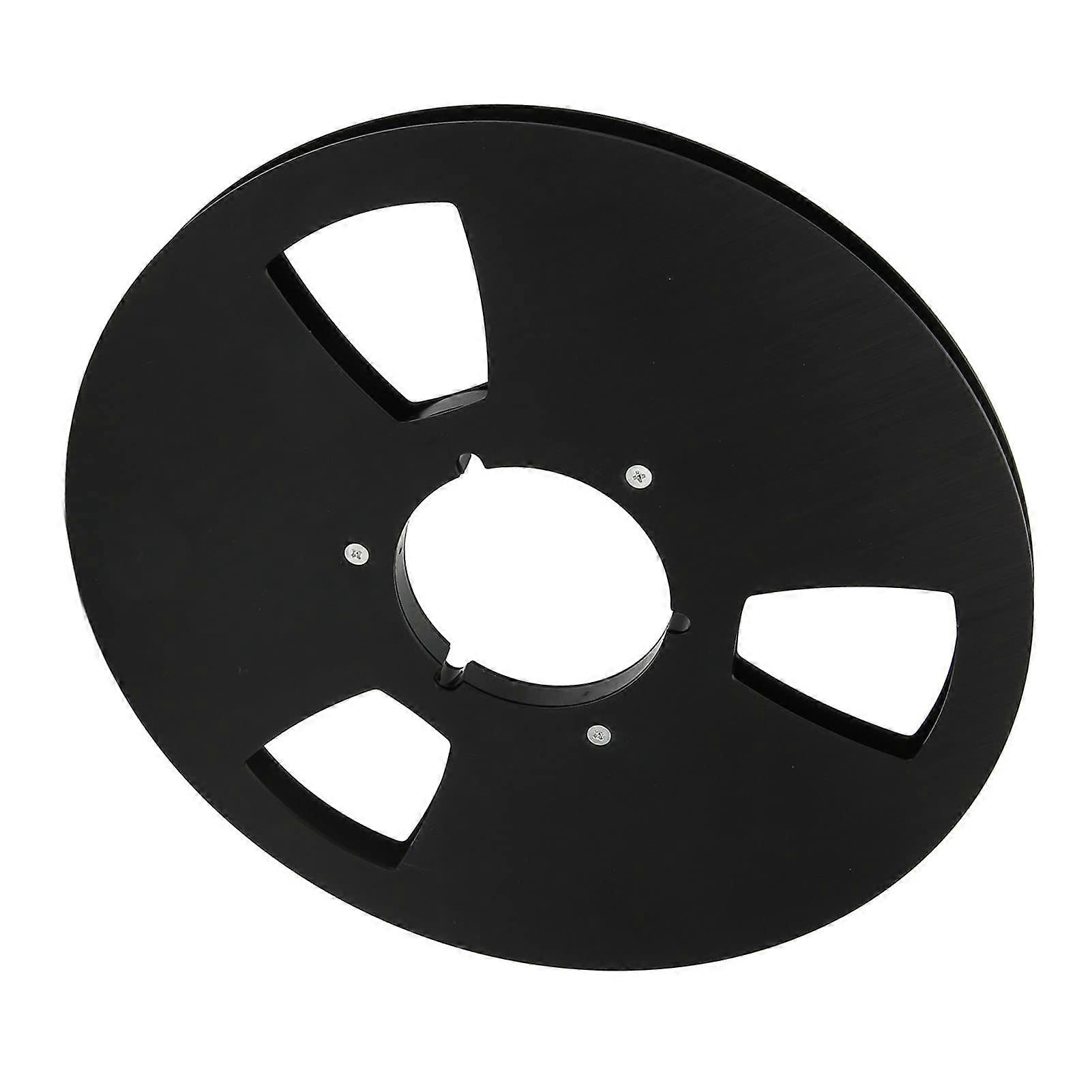 Metal Empty Tape Reel, 3Hole Design, Rust Resistance, For 1/4 Inch Tape, Black