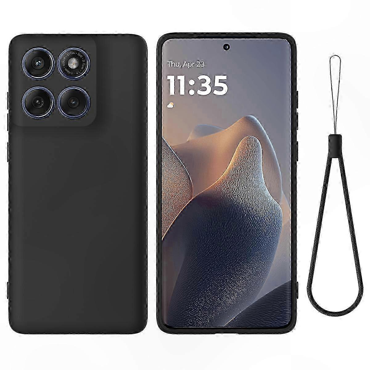 Silicone Full Coverage Phone Case with Solid Color and Dropproof Feature