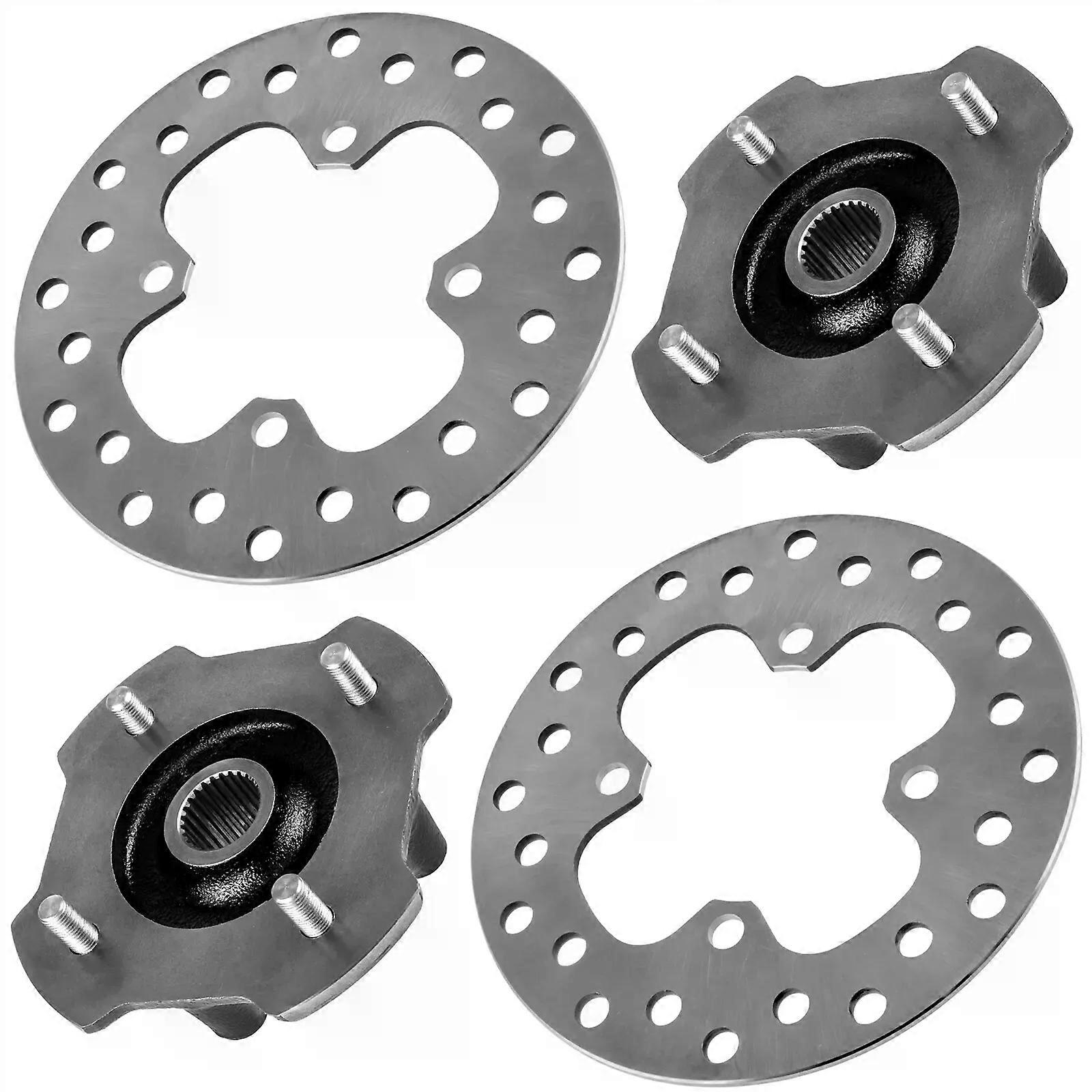 Front L & R Wheel Hub w/ Break Discs For Honda 44615-HR3-A20 45251-HR6-A62 NO.03638