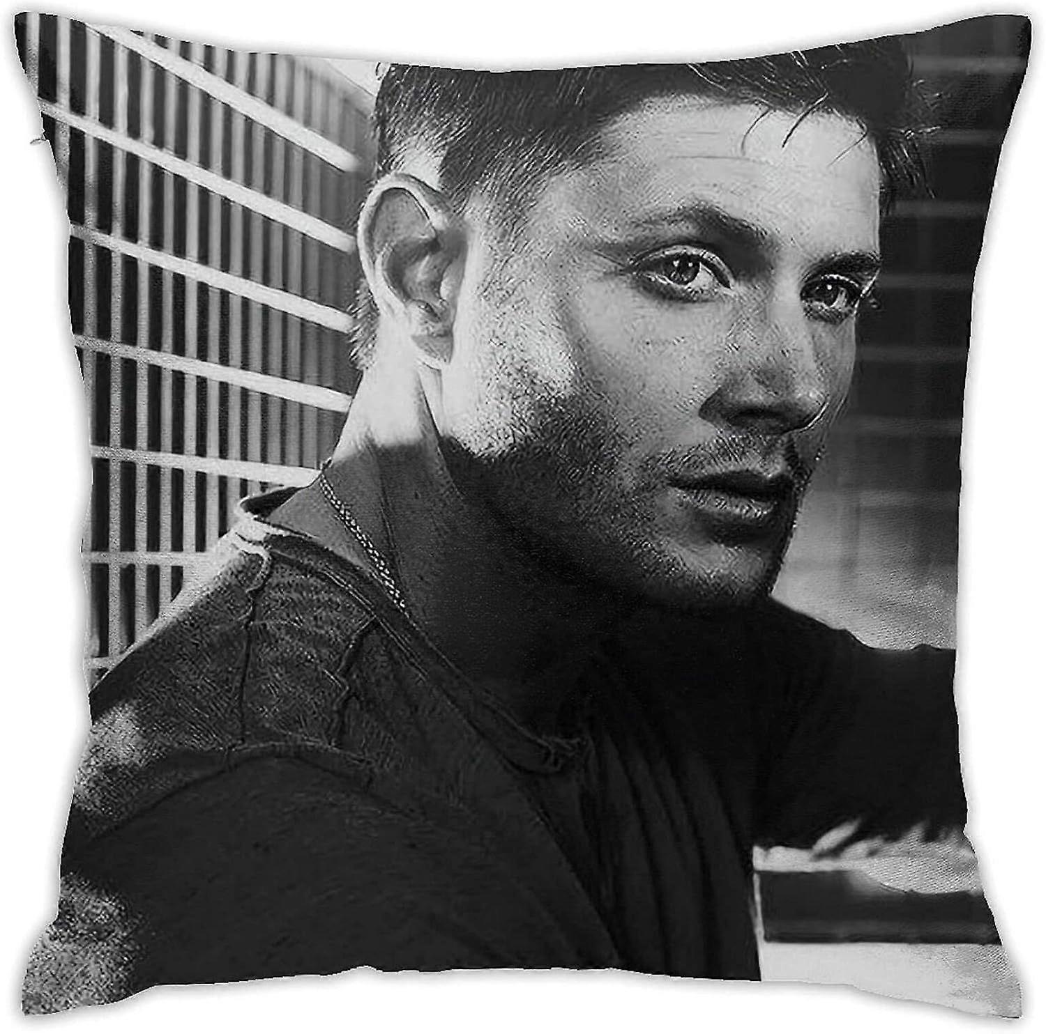 n307ジェンセンアクレス枕カバー枕カバーソフトクッションカバー装飾スロー枕ソファカースクエア枕カバーホームベッド装飾用(18x18in)-TB330