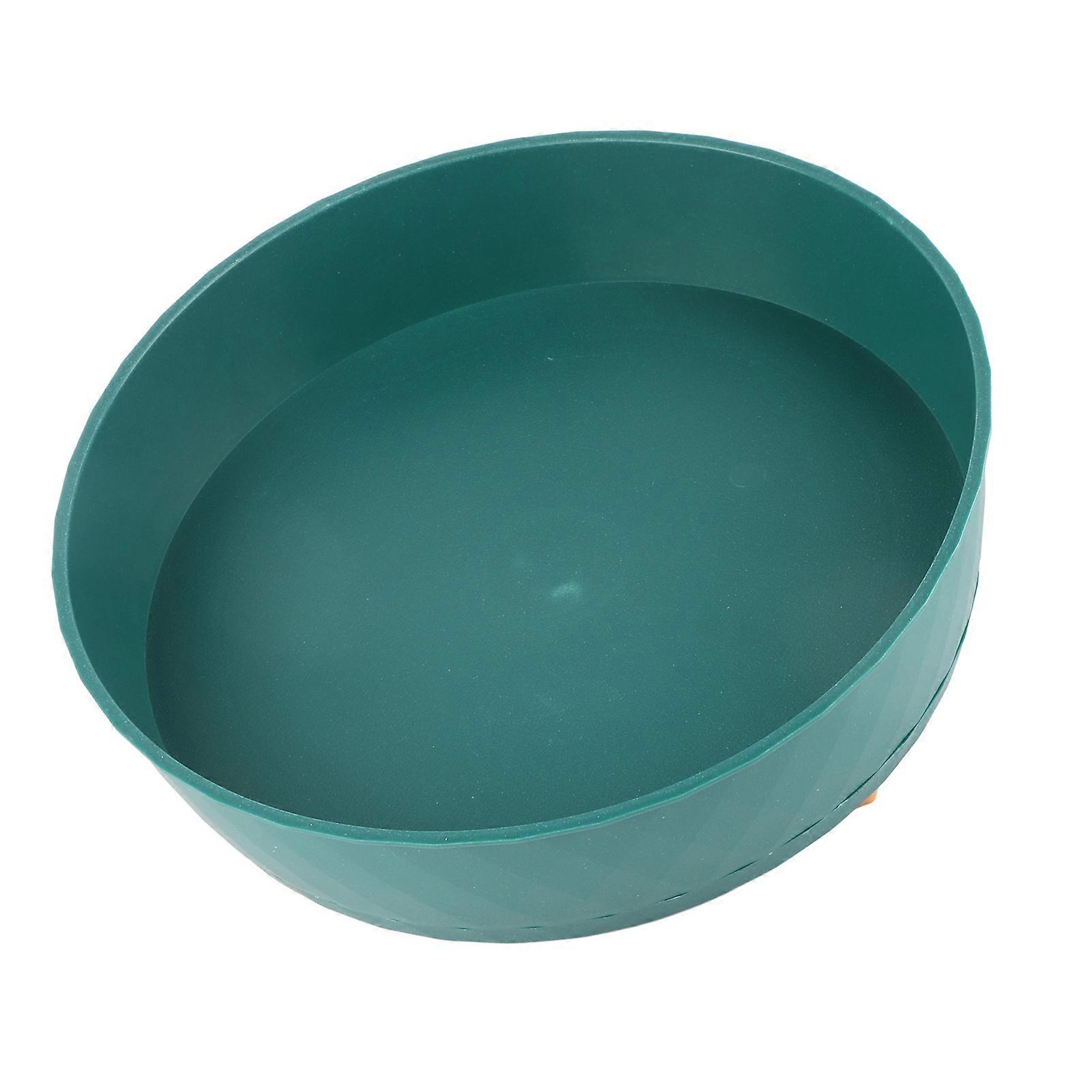 Kitchen Turntable Spin Round Tray 360 Degrees Rotating Non Skid Multifunctional Spice Organizer for Cabinet Pantry Refrigerator Countertop Green 