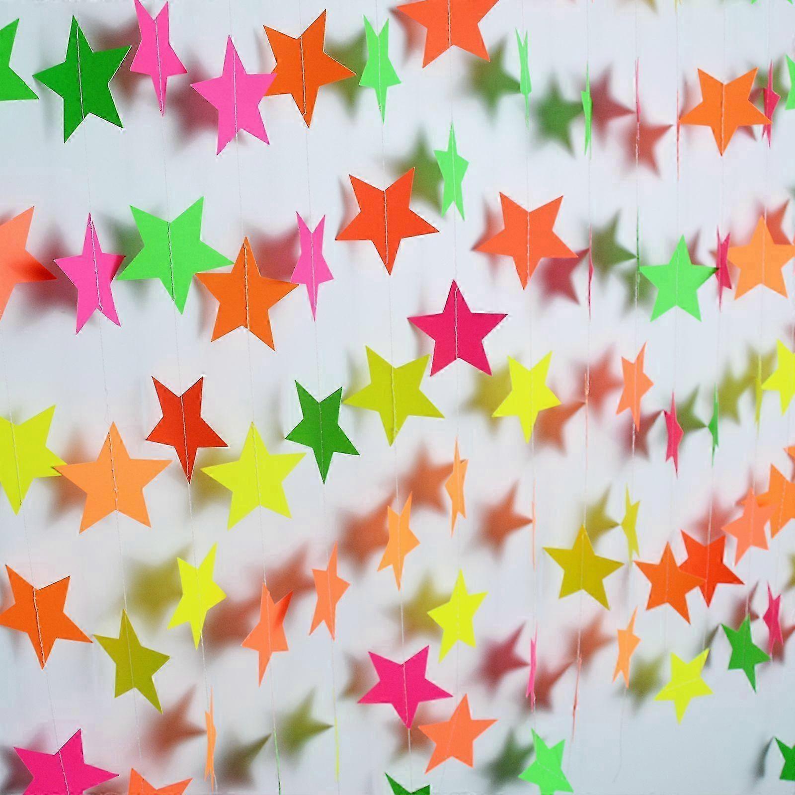 4m voi ripustaa fluoresoivan syntymäpäivälipun tähtirakkaus pyöreä koristelu syntymäpäiväjuhlat