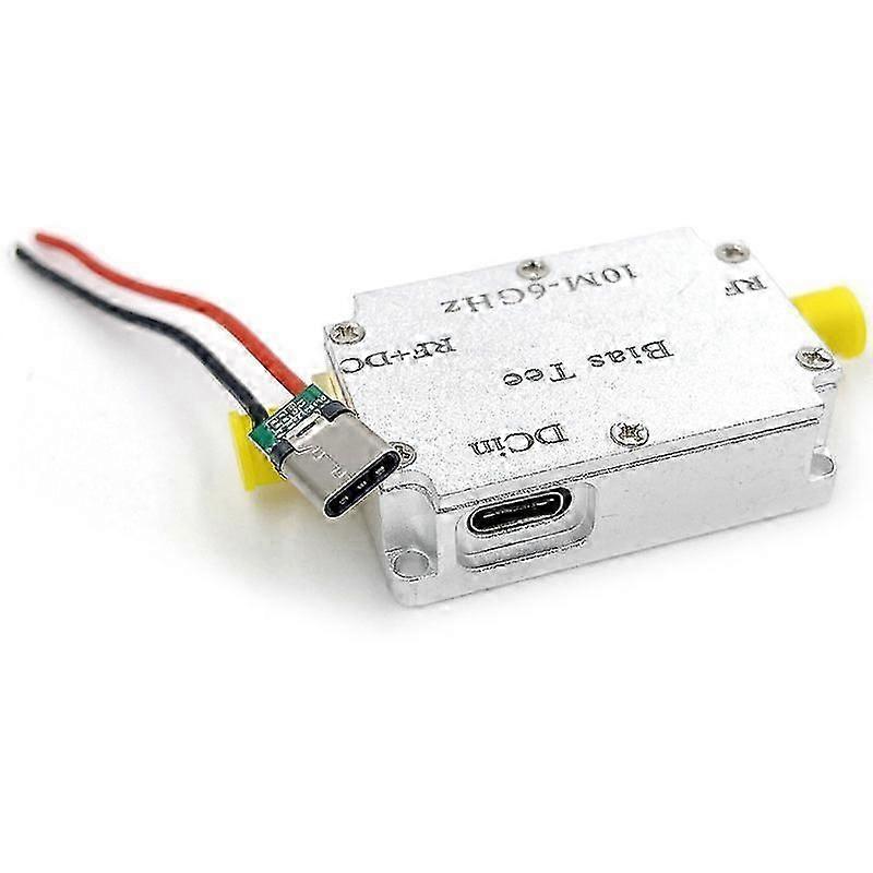 Usb Type-c 10m-6g Bias Tee Dc Block Rf Isolator Coaxial Biaser For Ham Radio Broadband Lan Amplifier Sdr Receiver Gps Biastee