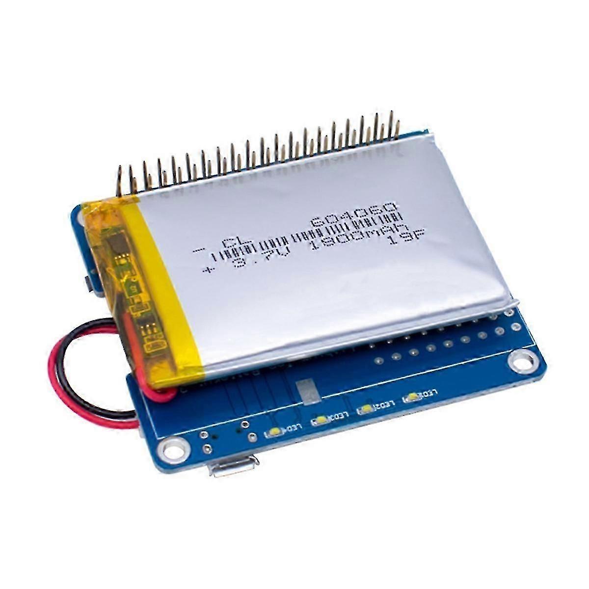 UPS HAT Board for 3B+ Lithium Battery Expansion Board Built in 1800MAh with Power Detection Functio
