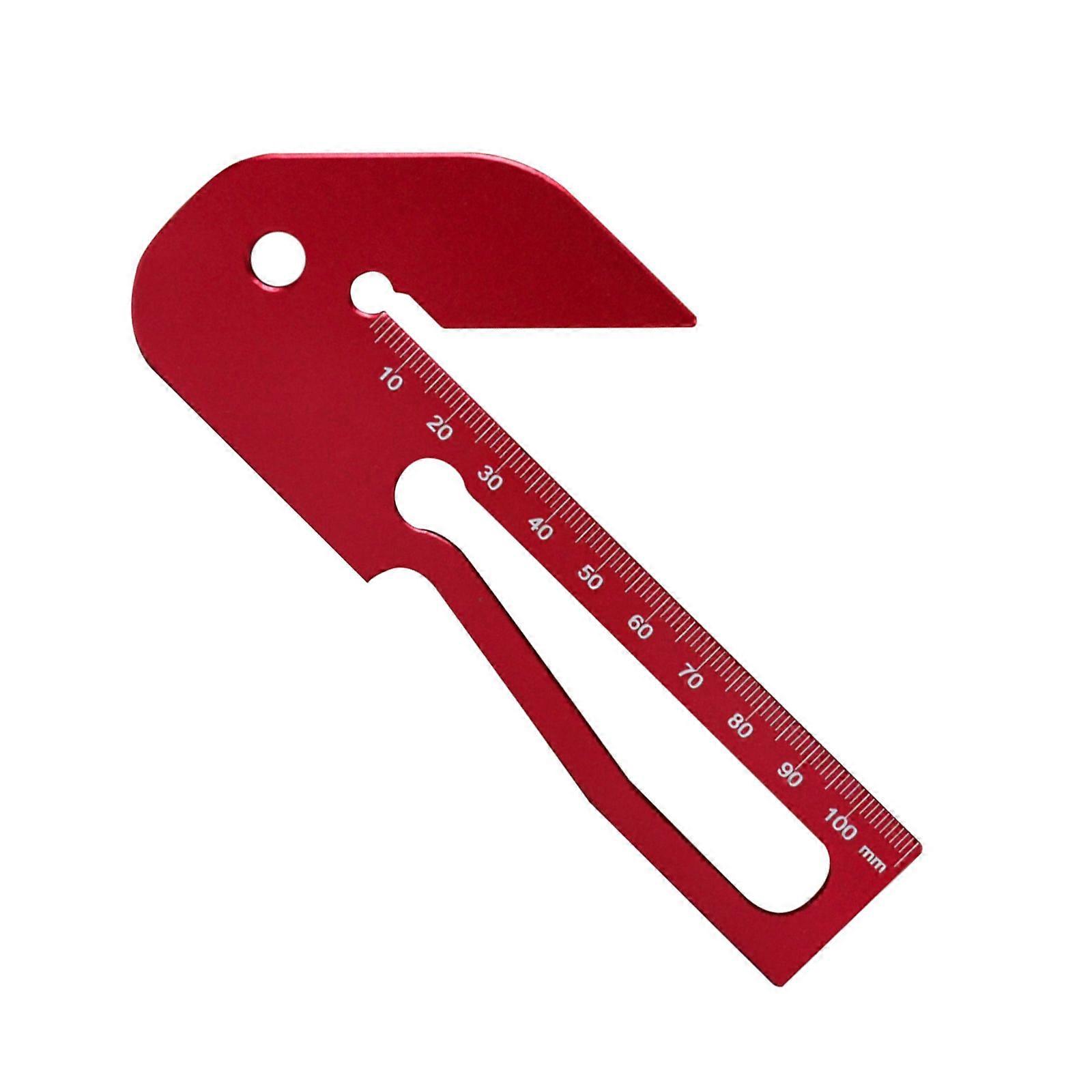 Aluminum Protractor Carpenter Square Woodworking Multiple Angle Layout Measuring Ruler Center Scriber Gauge Multicolor