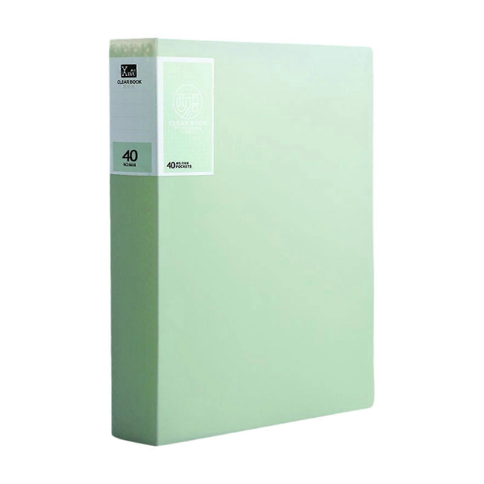 Sheet brochure, multi-layer transparent insert folder, 40 pages  Green