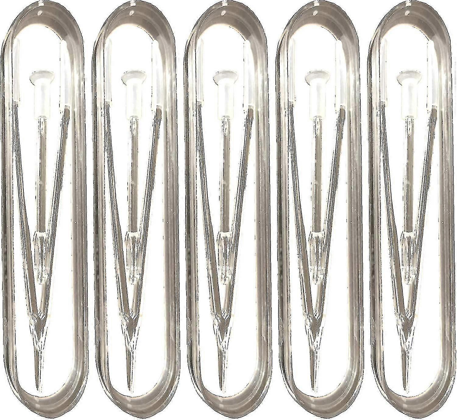 5 Pcs Clear Portable Travel Eye Contact Lens Remover Tool Kit Tweezer Stick Inserter Set With Soft Tip