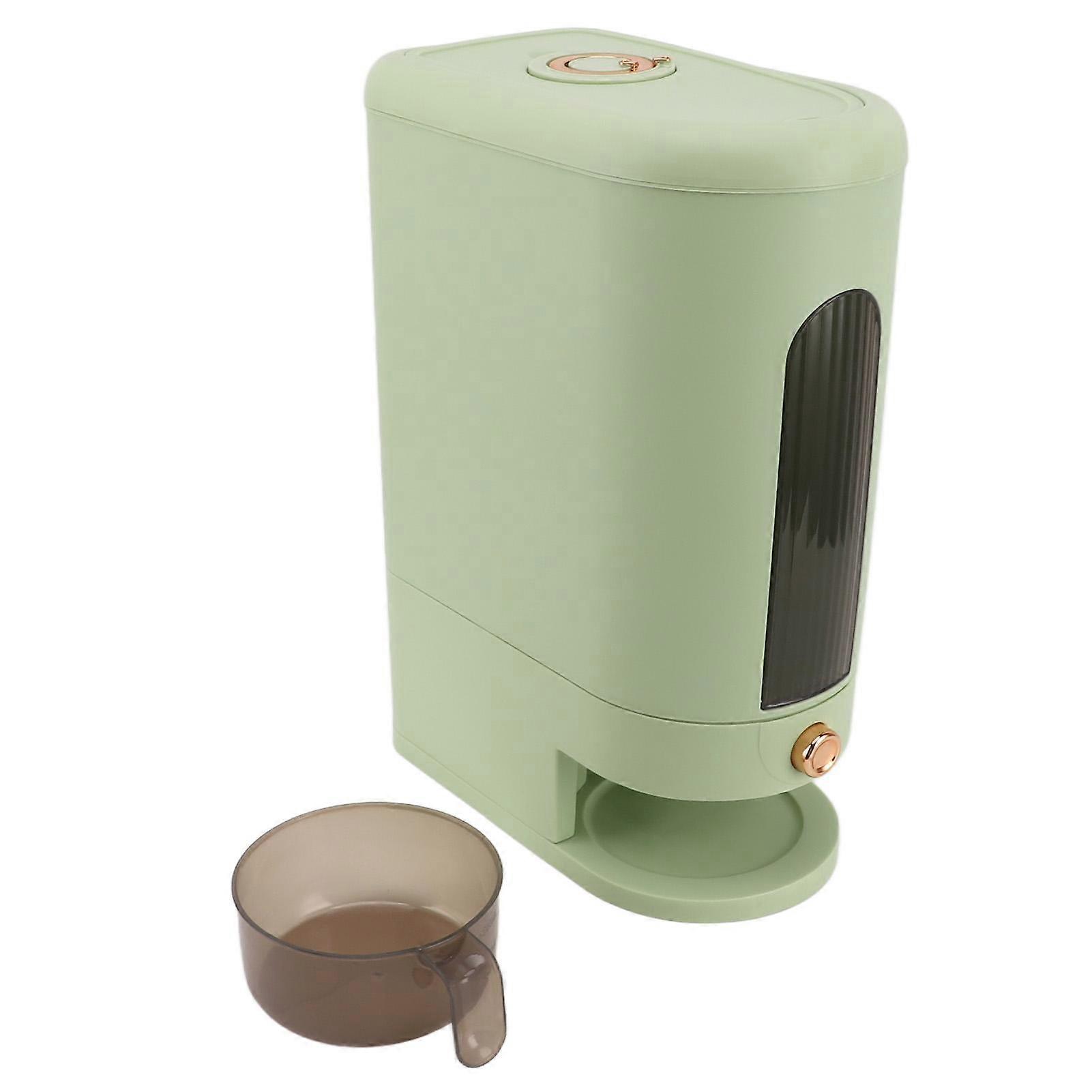 Rice Dispenser Large Capacity Transparent Window Airtight Dry Food Storage Container for Flour