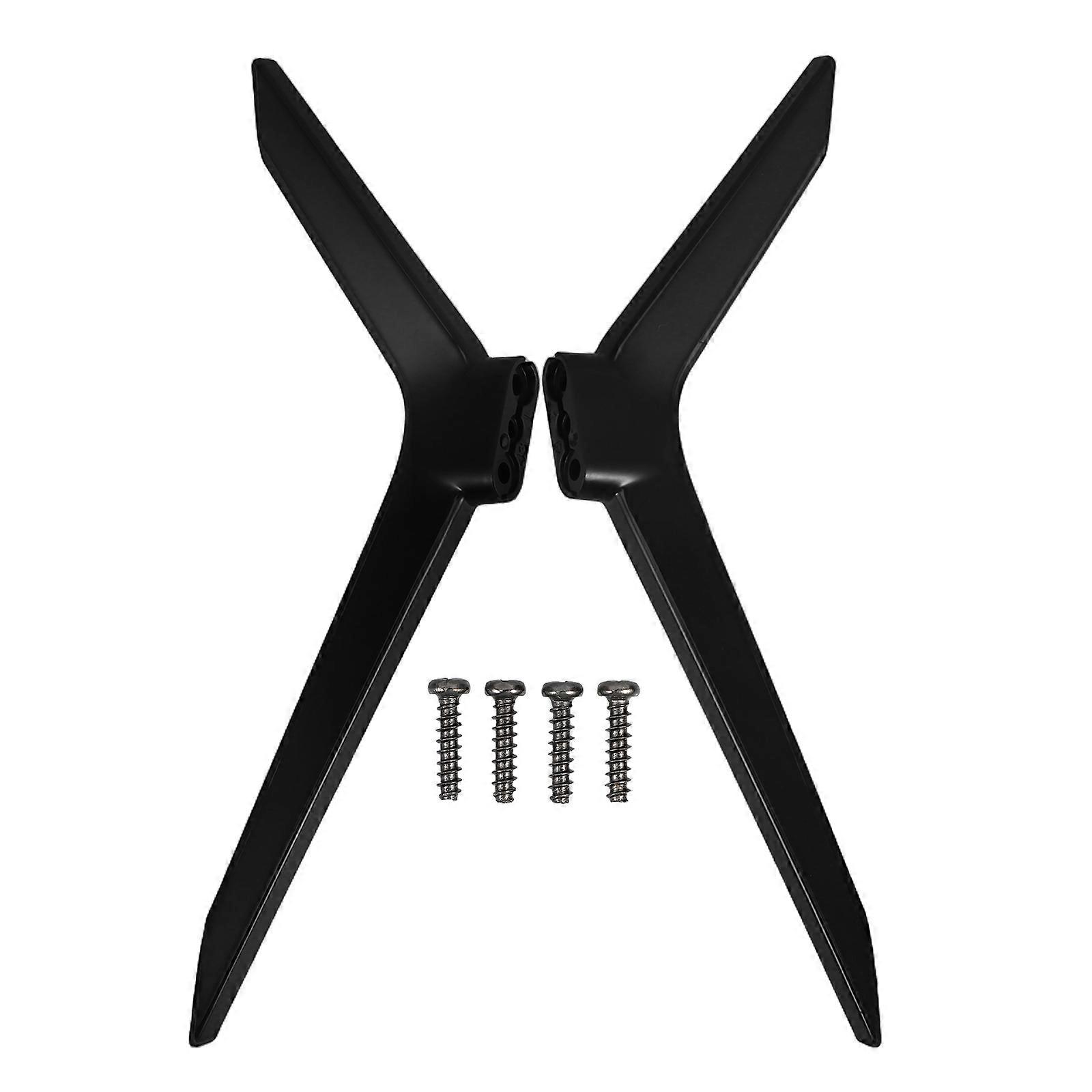 Universal TV Legs Plastic TV Base Stand for Home 1Pair Tabletop Mount